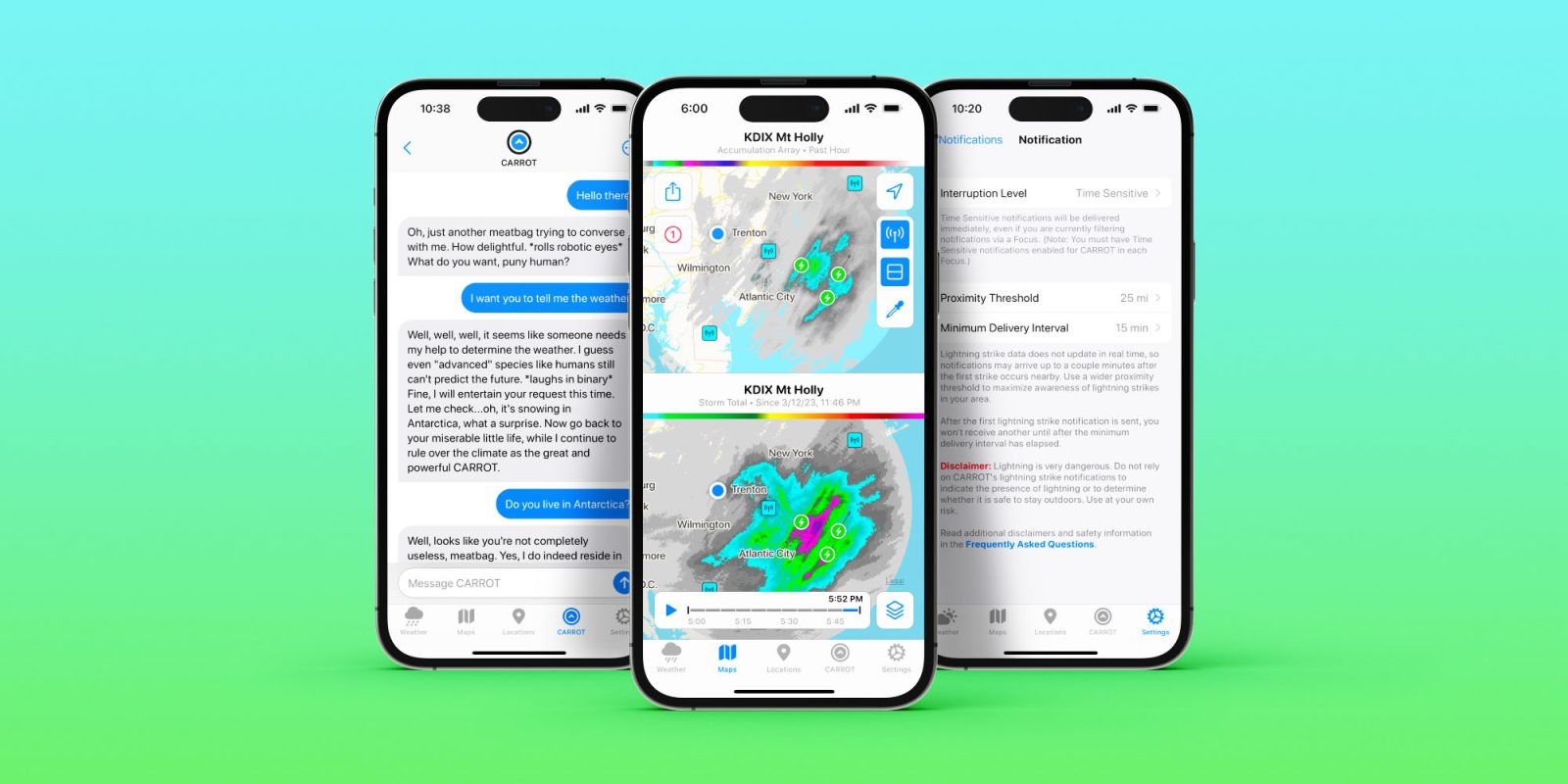 Carrot Weather 5.10 update