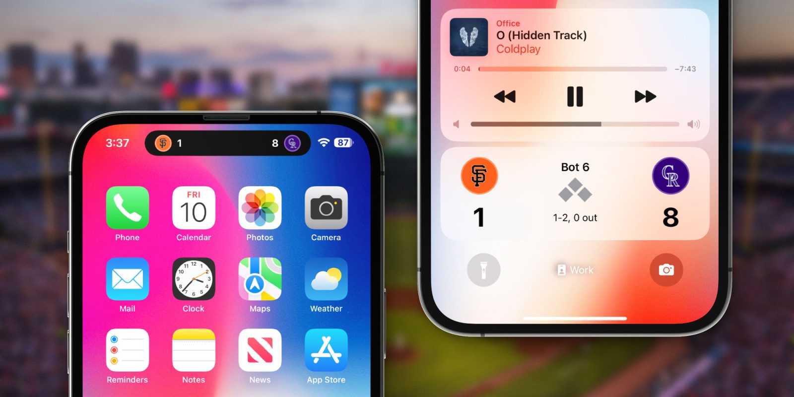 MLB app Live Activities