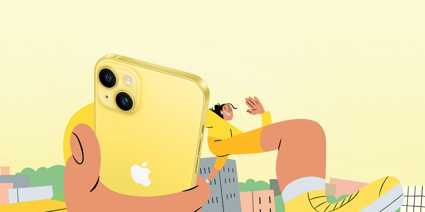 iPhone 14 in Yellow