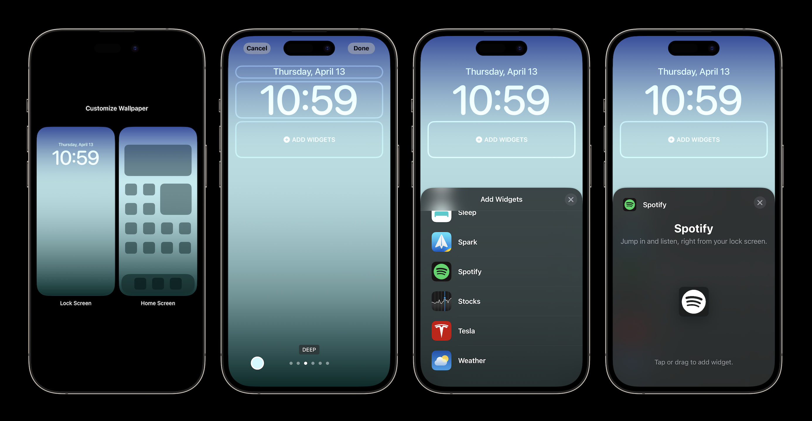 Spotify iPhone Lock Screen widget 1