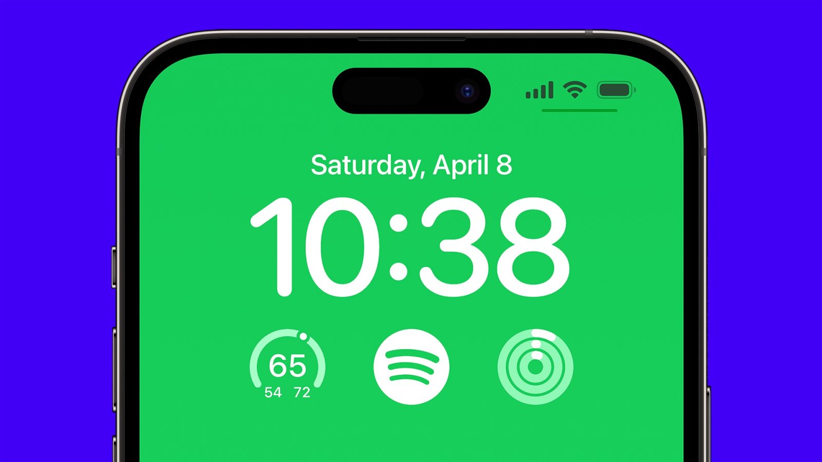 Spotify iPhone Lock Screen Widget