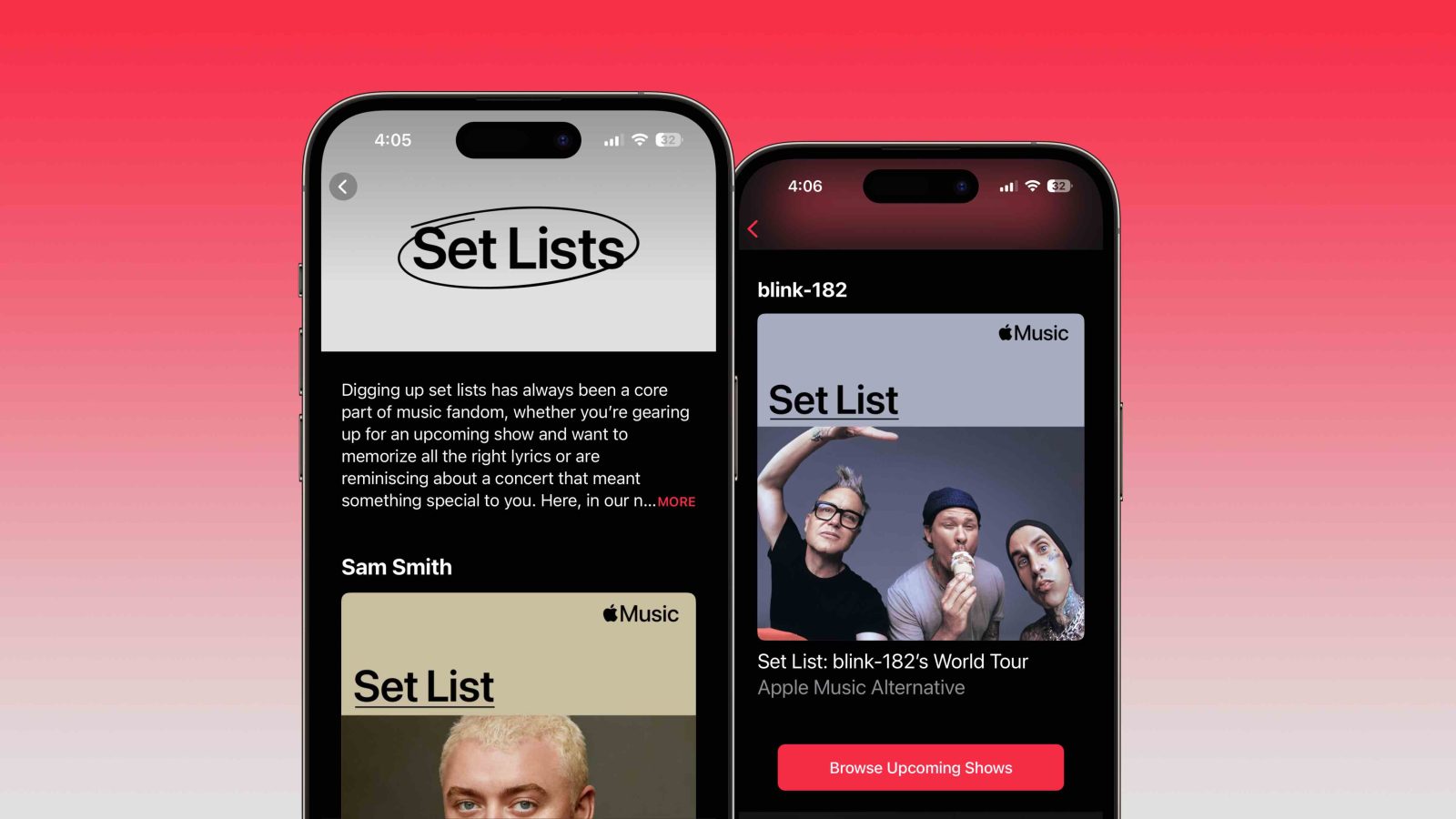 Find Apple Music Set Lists