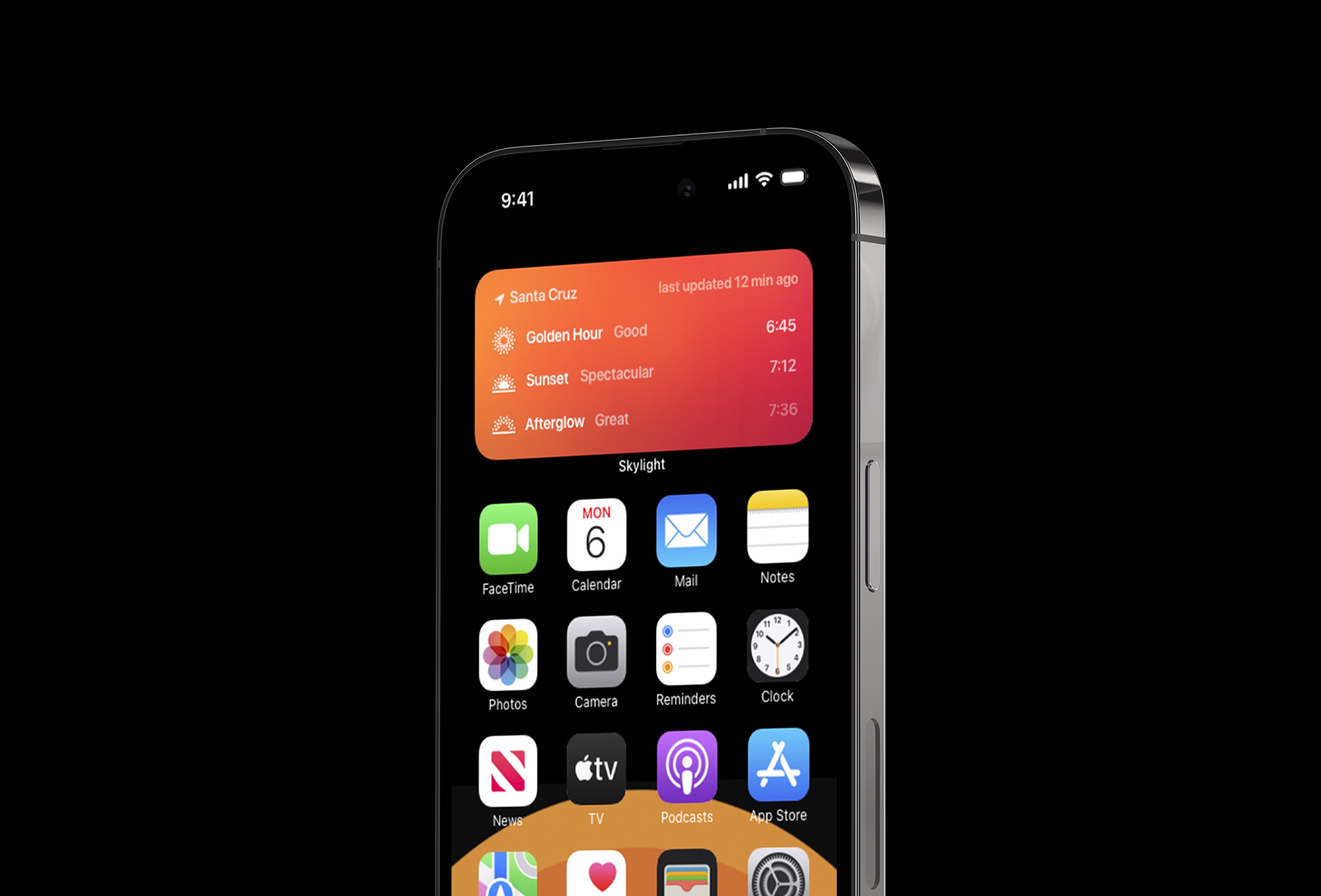 Skylight iPhone app widget