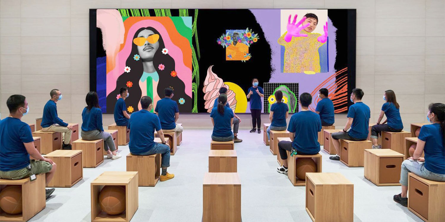 Apple livestreaming in China is similar to Today at Apple sessions