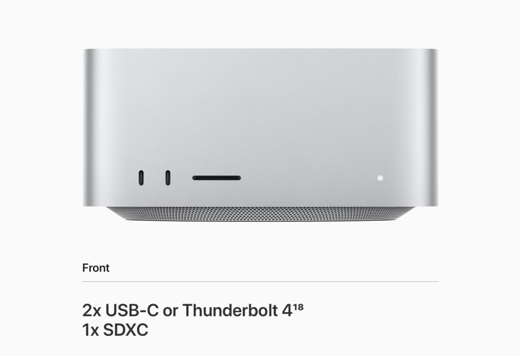 M2 Mac Studio vs M1 Mac Studio I/O 1