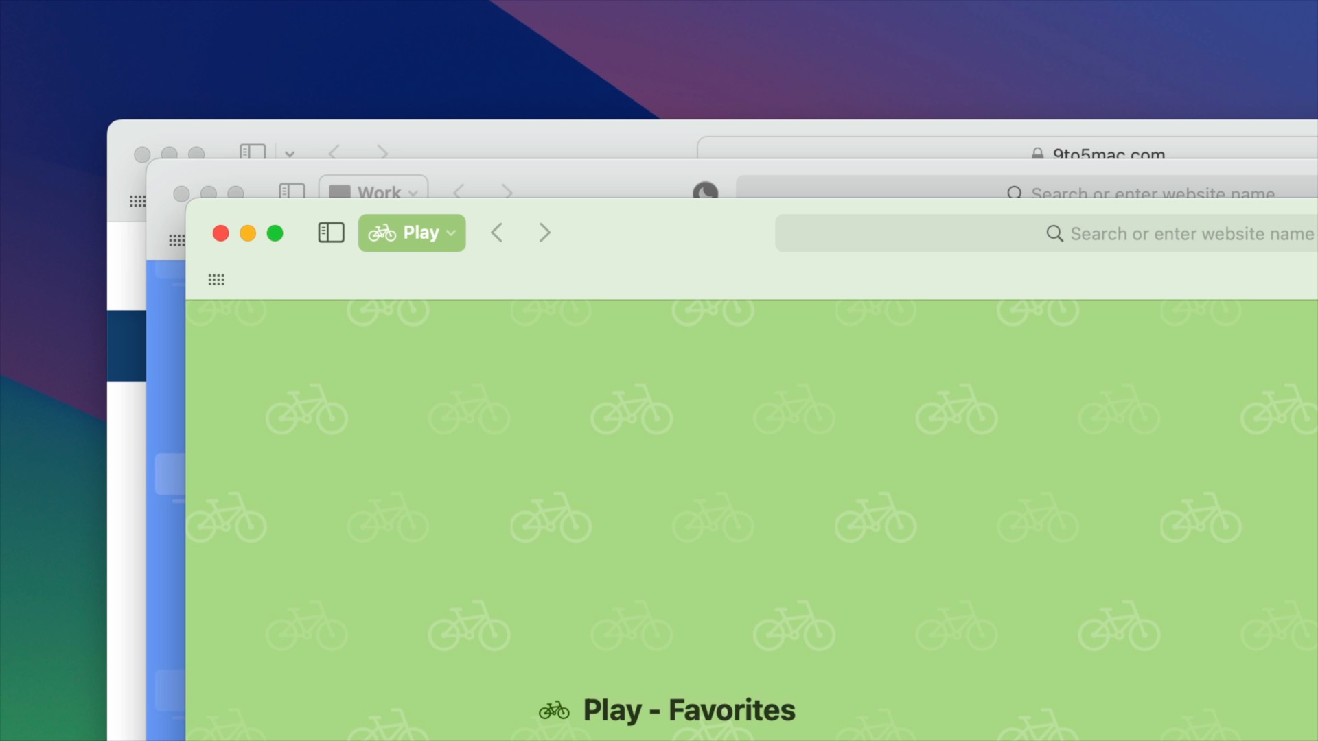 macOS Sonoma Safari profile window