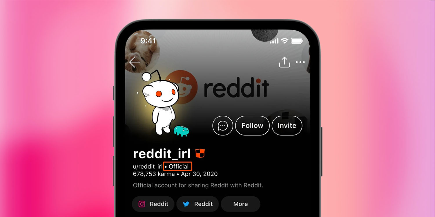Reddit verification shown in screengrab