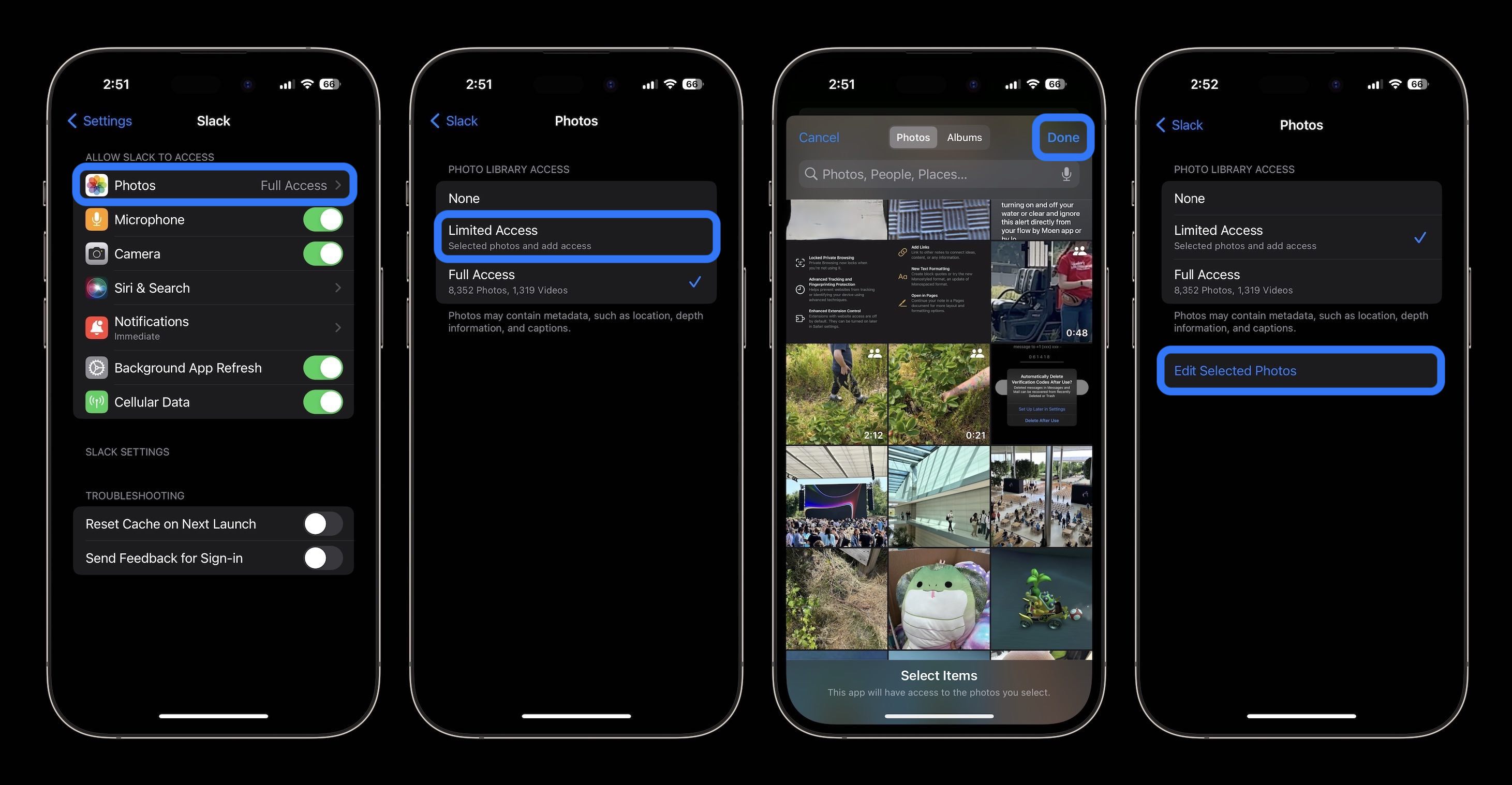 Limit iPhone Photos app access 1