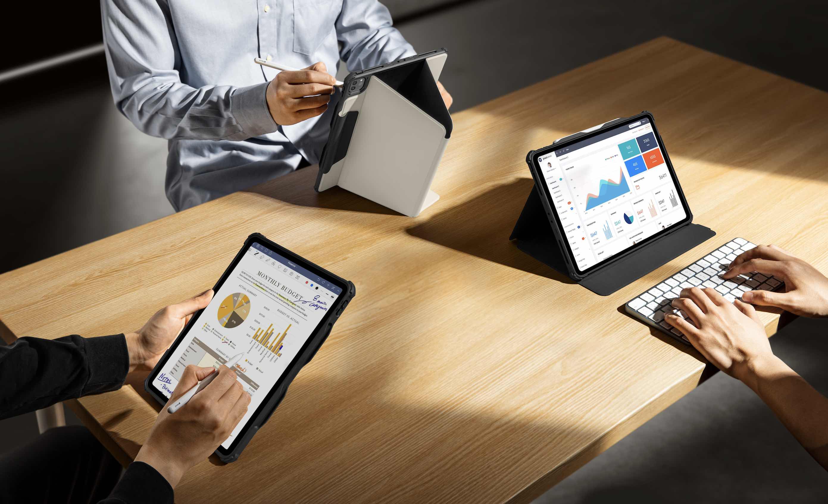 tomtoc Detachable iPad Pro Case viewing modes