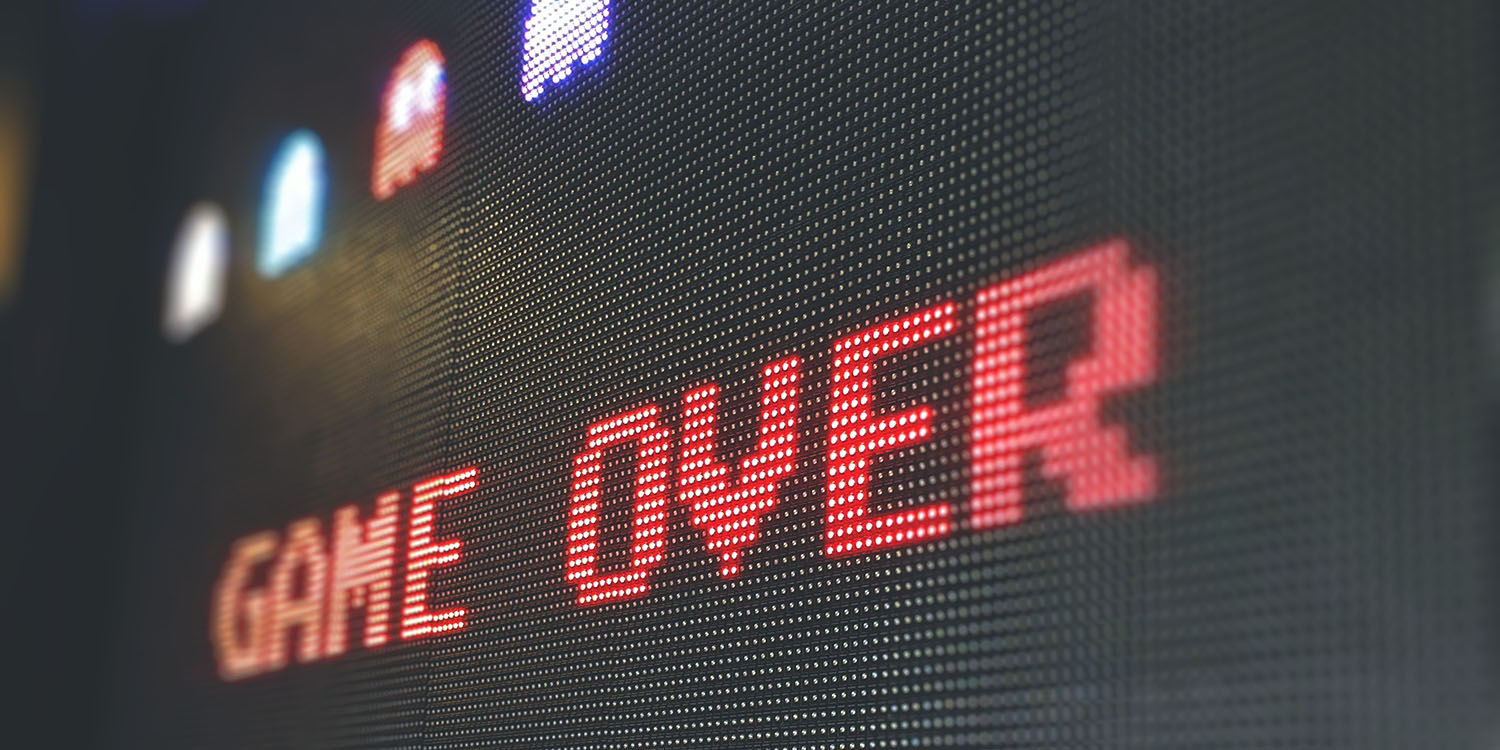 App clampdown in China | Screen displaying Game Over