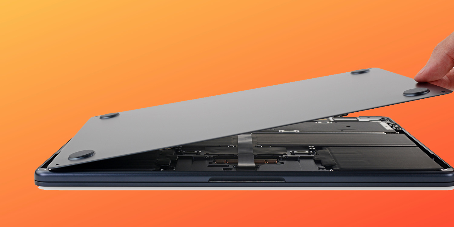 Apple backing right to repair | Removing back cover on 15-inch MacBook Air