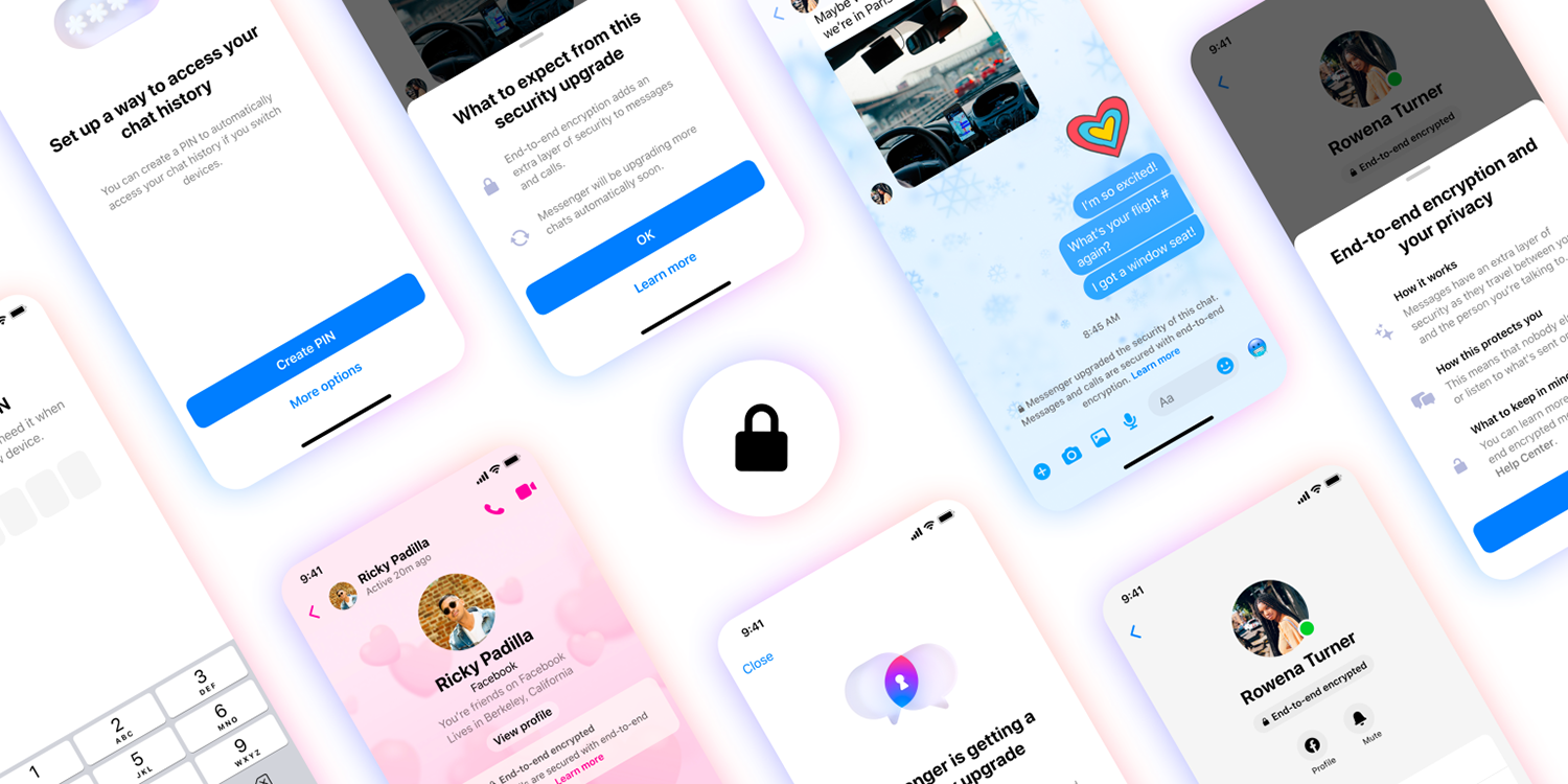 Facebook Messenger E2E encryption | Promo graphic