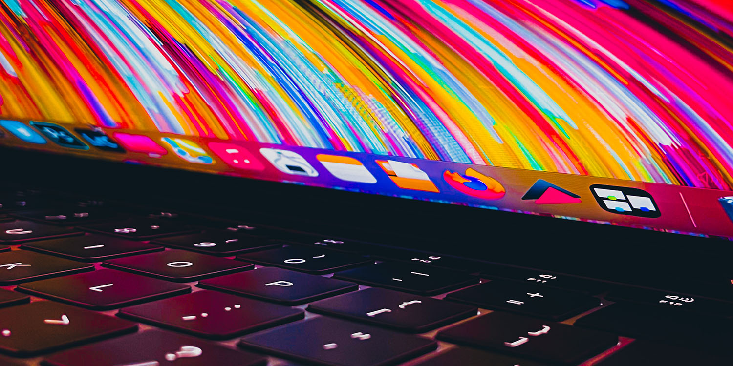 Hidden VNC | Close-up of Mac keyboard and screen