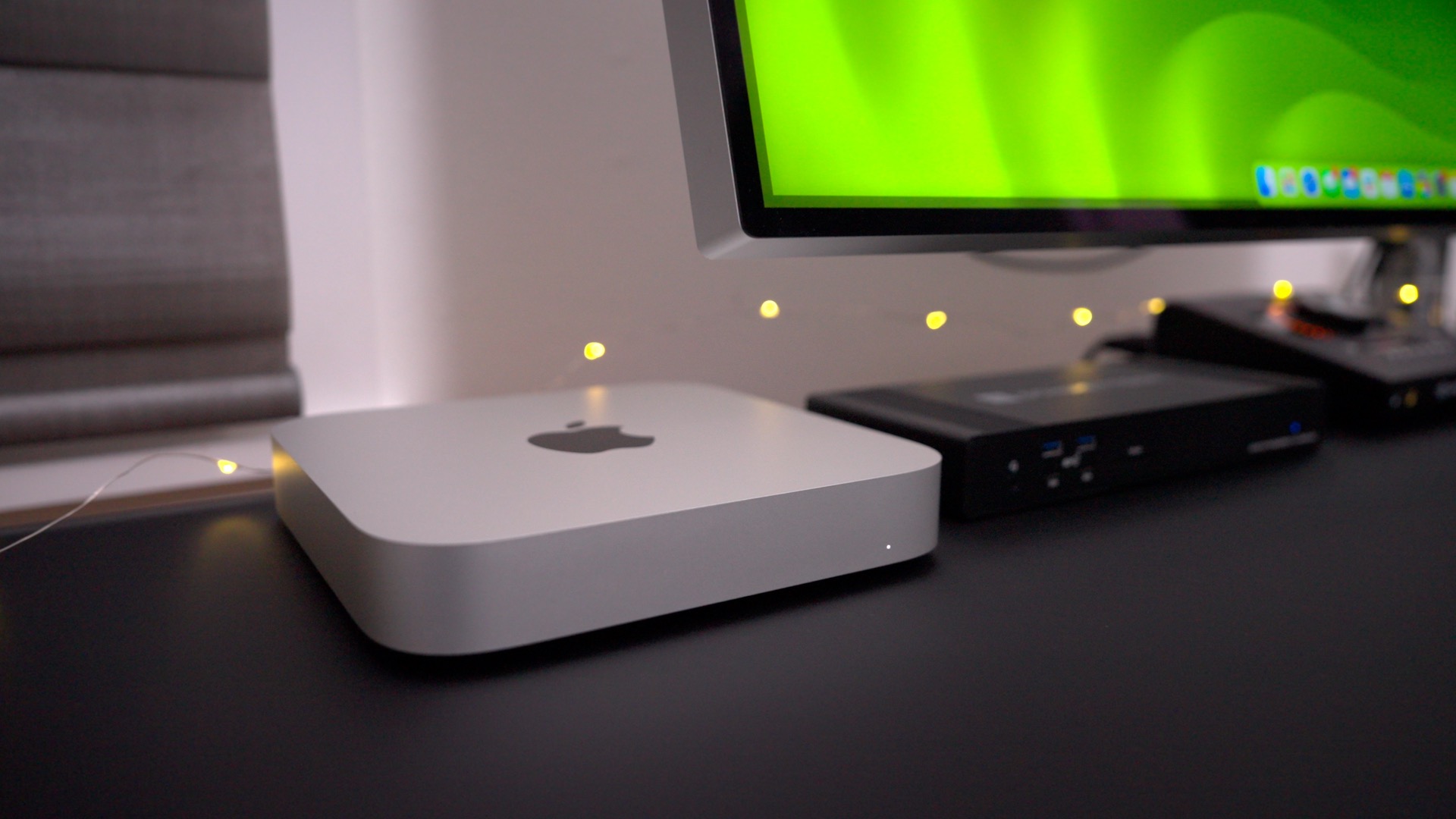 Sonnet Super Dock on desk next to Mac mini