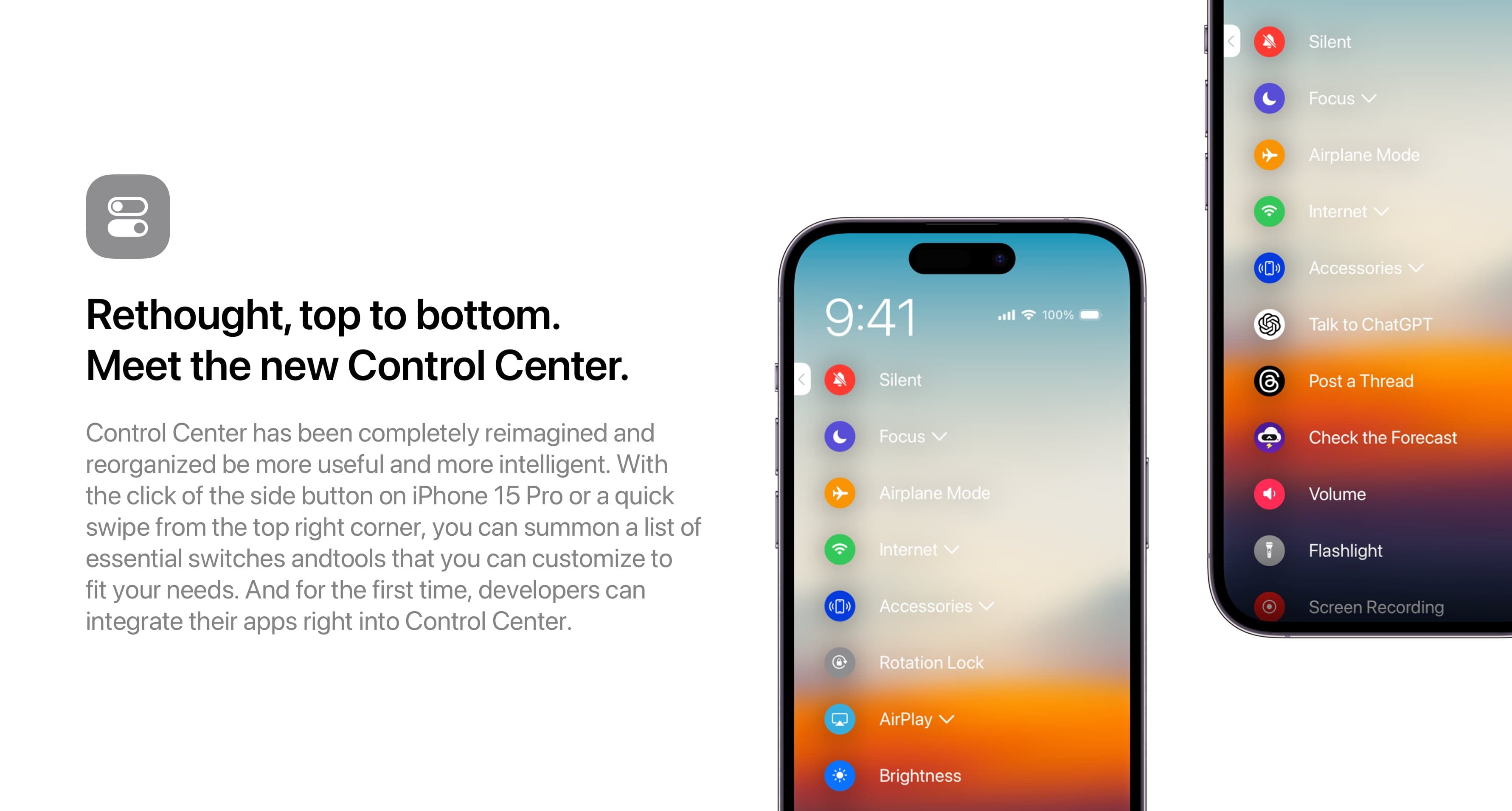 Control Center concept 1