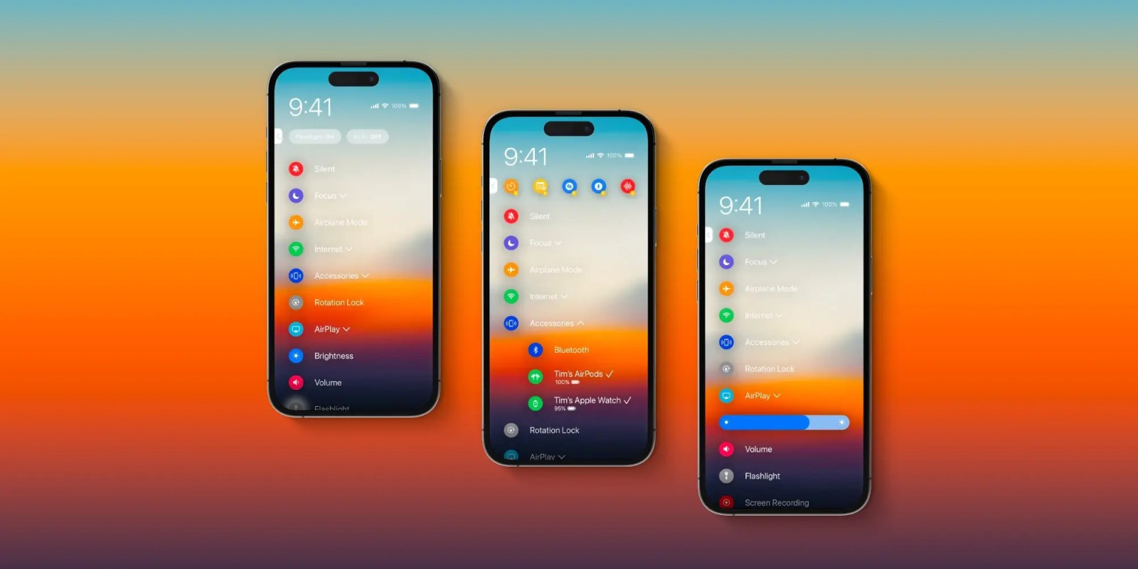 iOS Control Center Concept