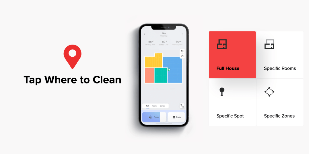 Roborock app Tap Tap Go 4