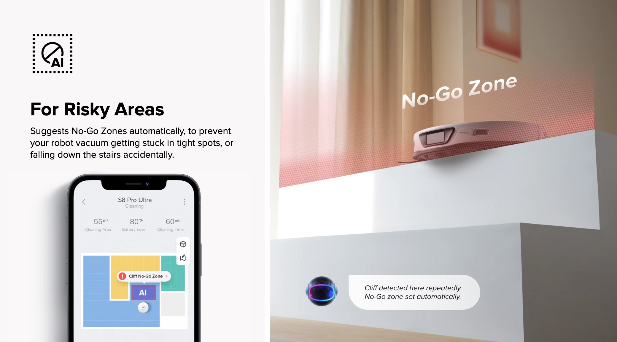 Roborock app No-Go Zone