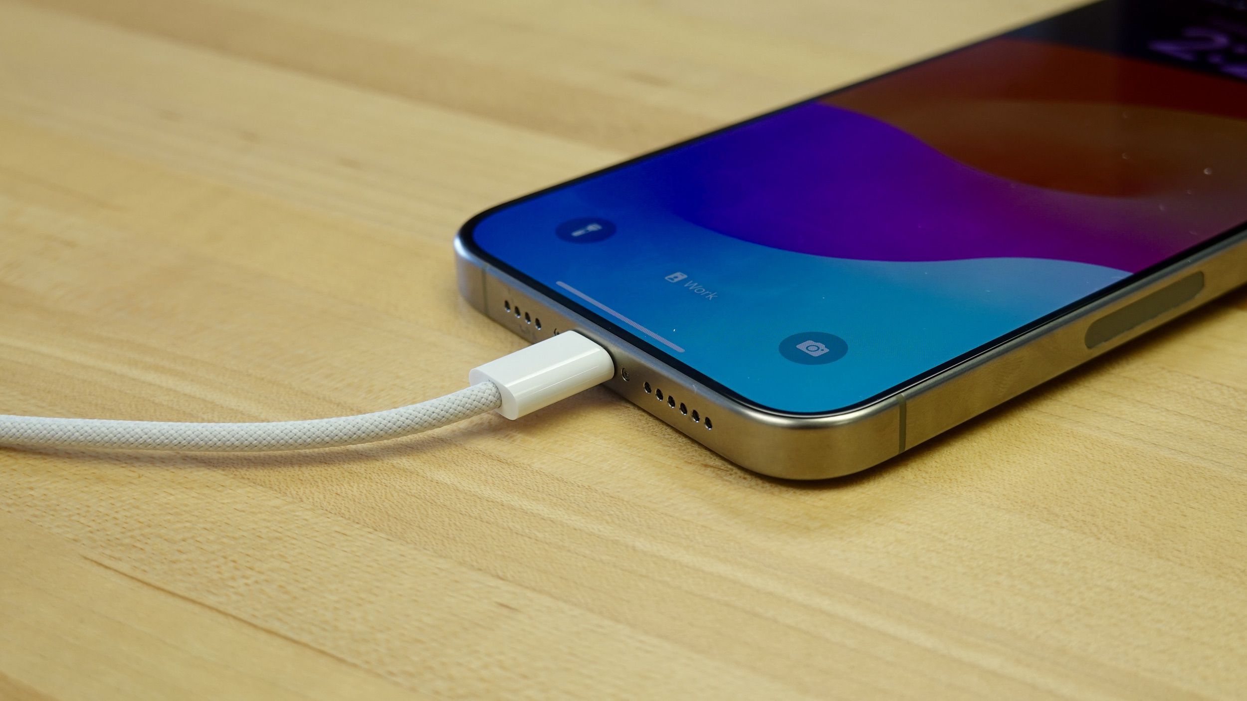 iPhone 15 Pro with USB-C