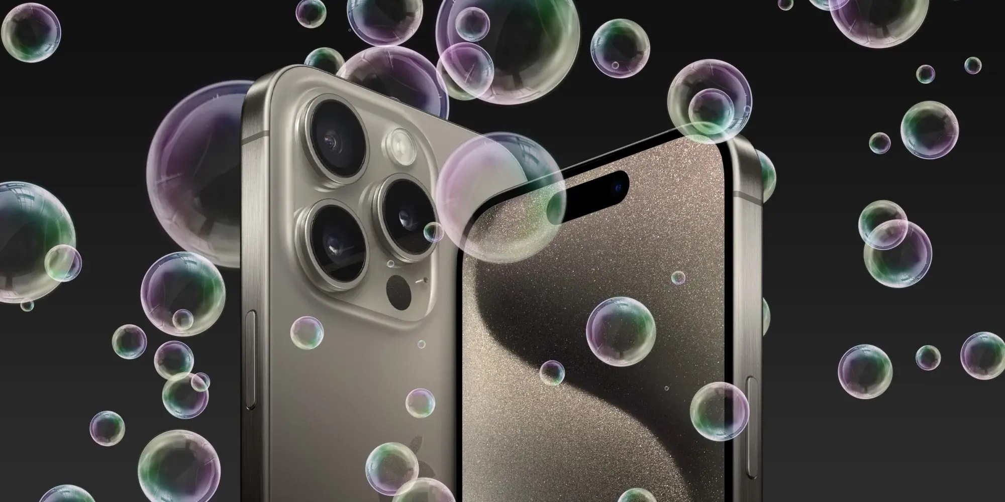 How to clean titanium iPhone 16 Pro and 15 Pro bubbles