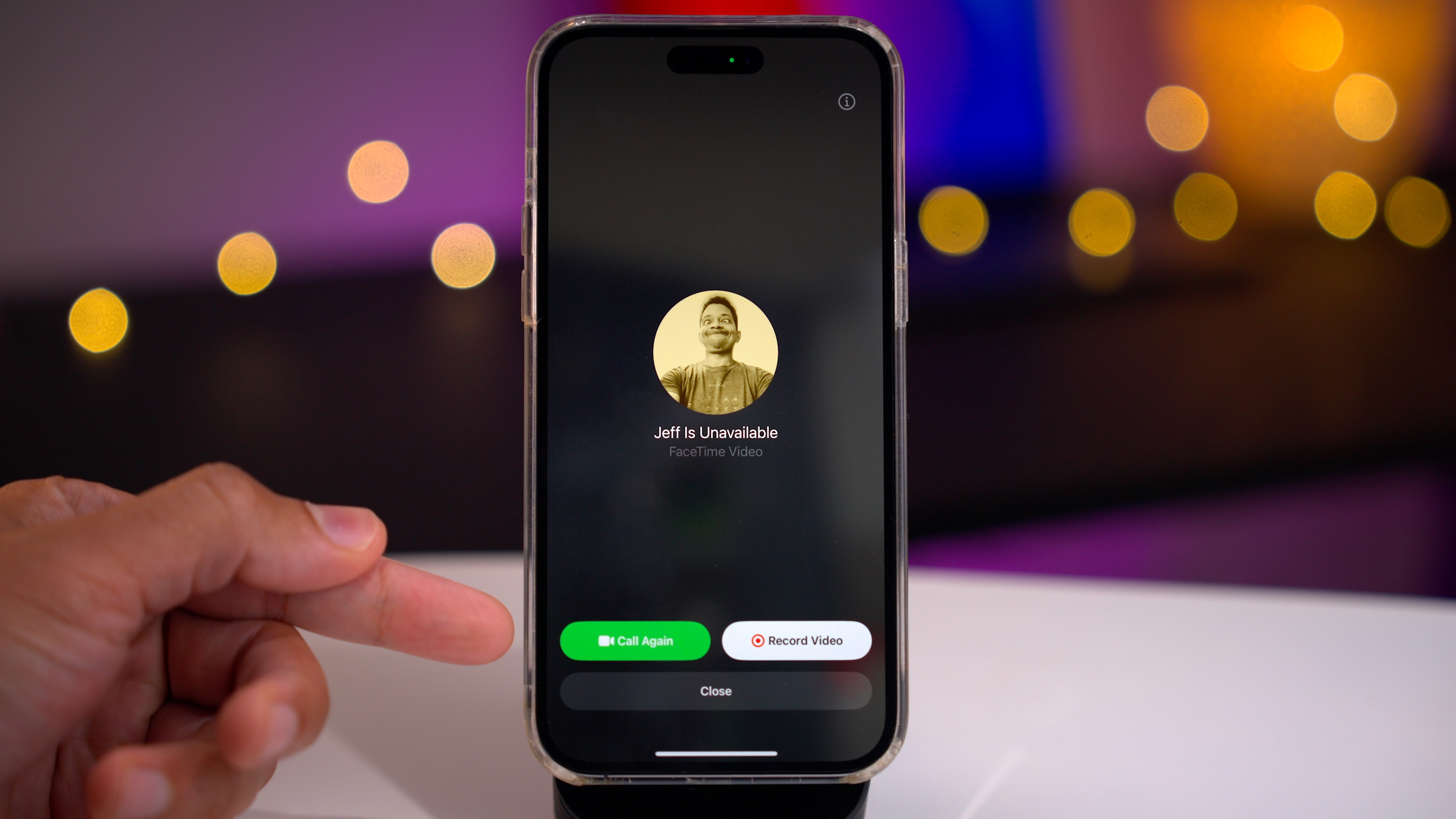 iOS 17 will prompt you to leave messages after an unsuccessful FaceTime call.