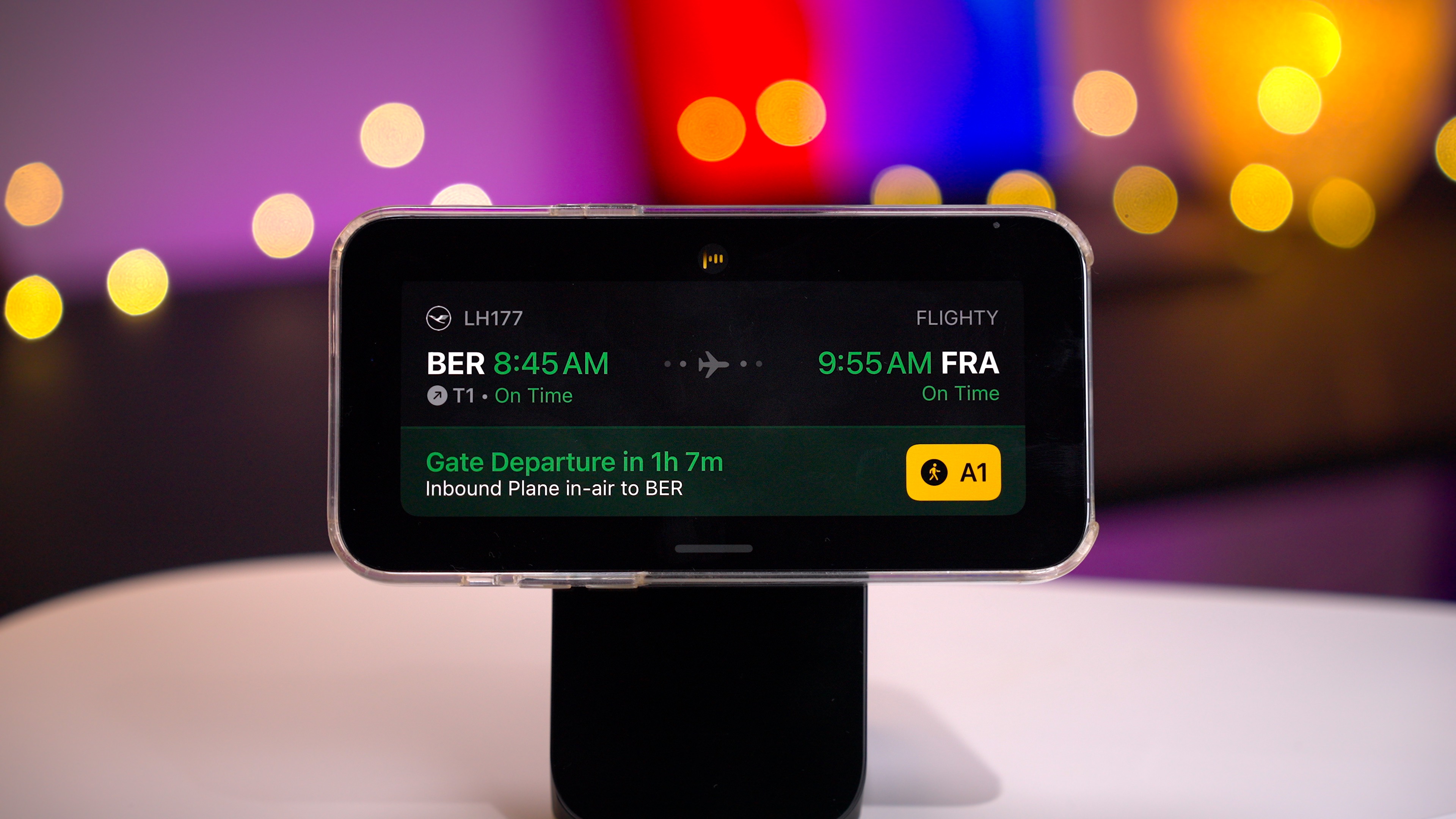 StandBy in iOS 17 showing a Live Activity.