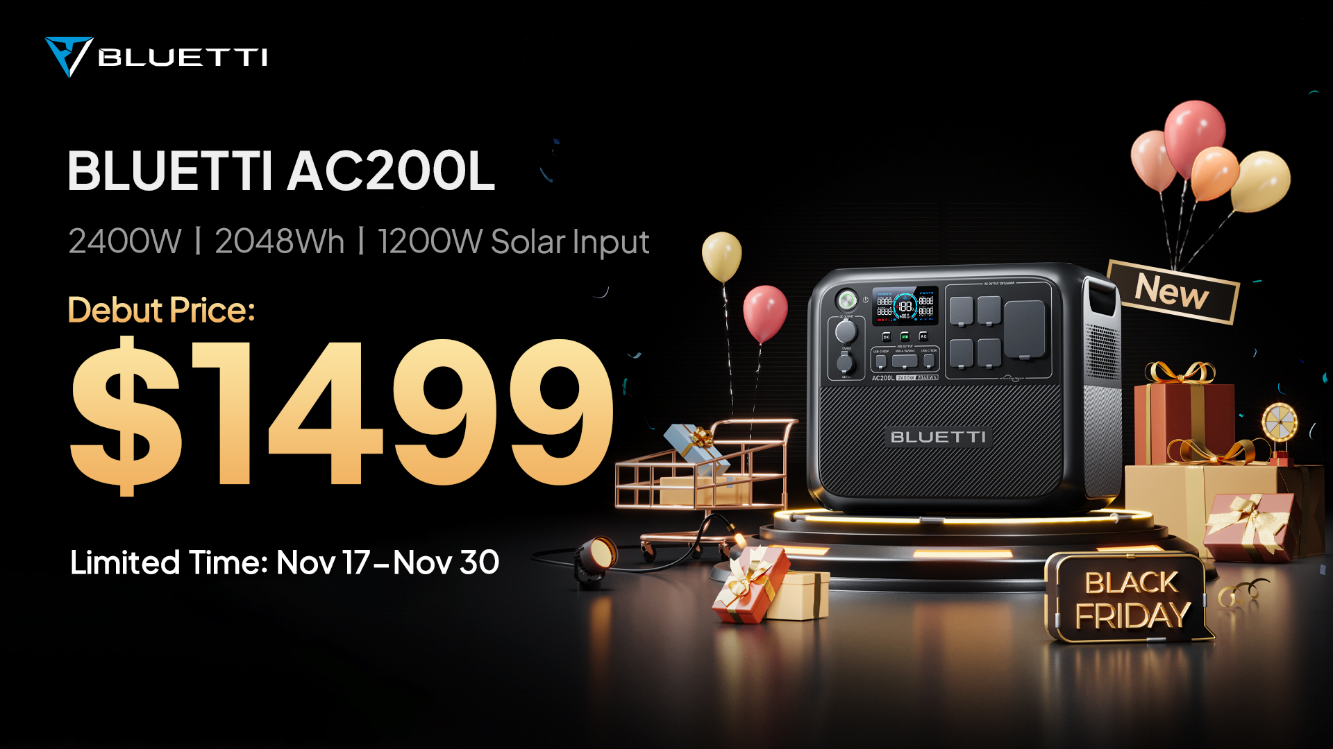 Bluetti offering special discounts on its portable power stations during Black Friday