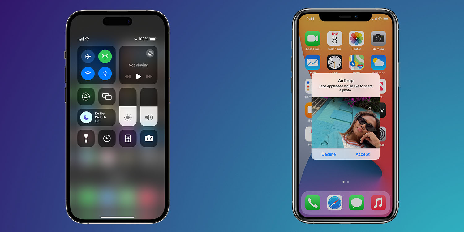 Bluetooth security flaws BLUFFS | iPhones showing Bluetooth on and Airdrop request