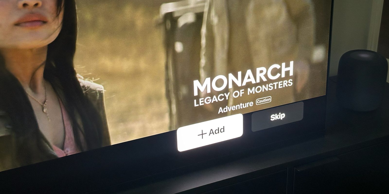 Add button overlayed on trailer