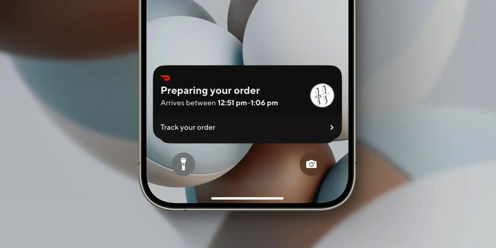 Live Activity for DoorDash on iOS