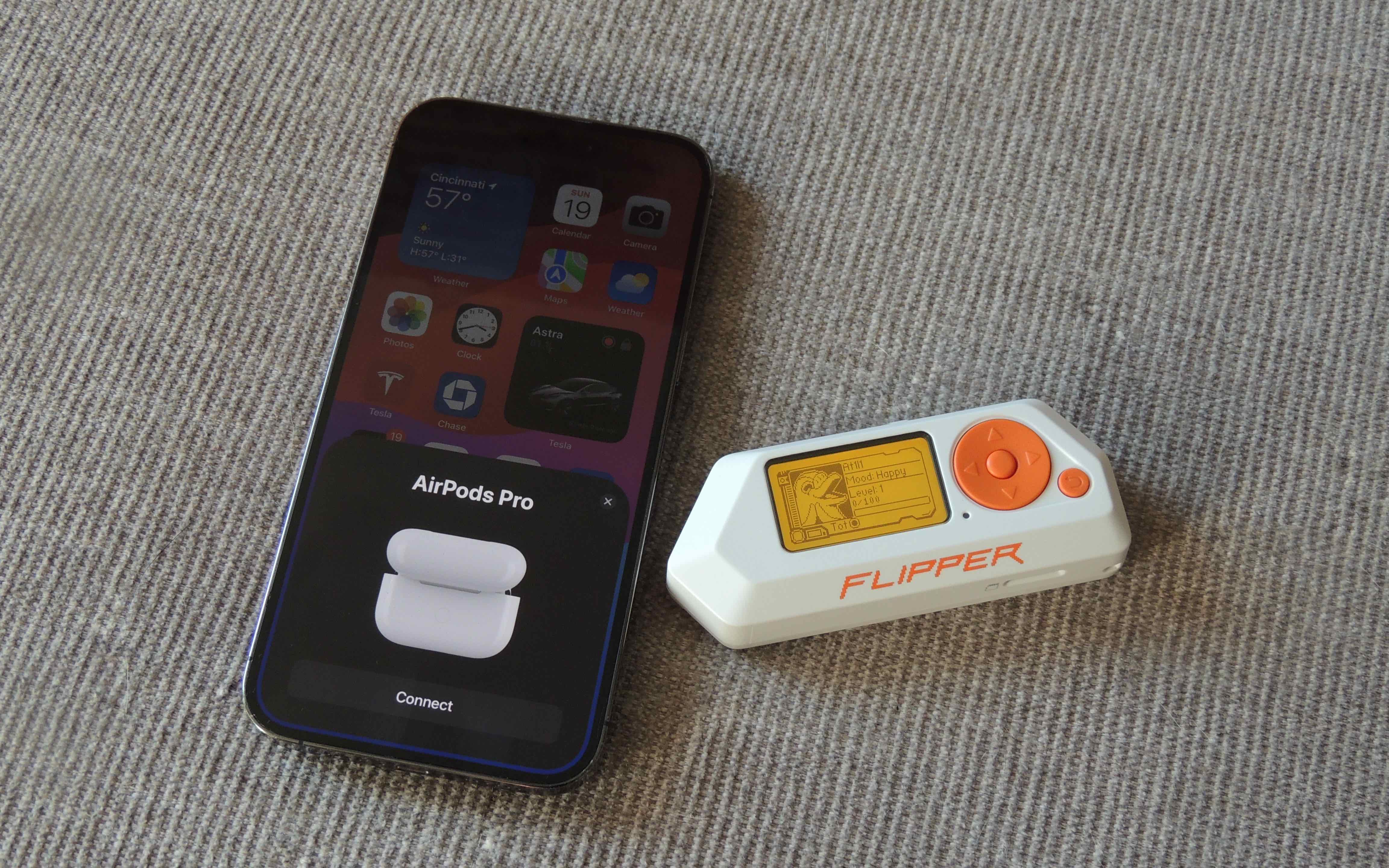 flipper zero iphone ios 17 bluetooth exploit attack