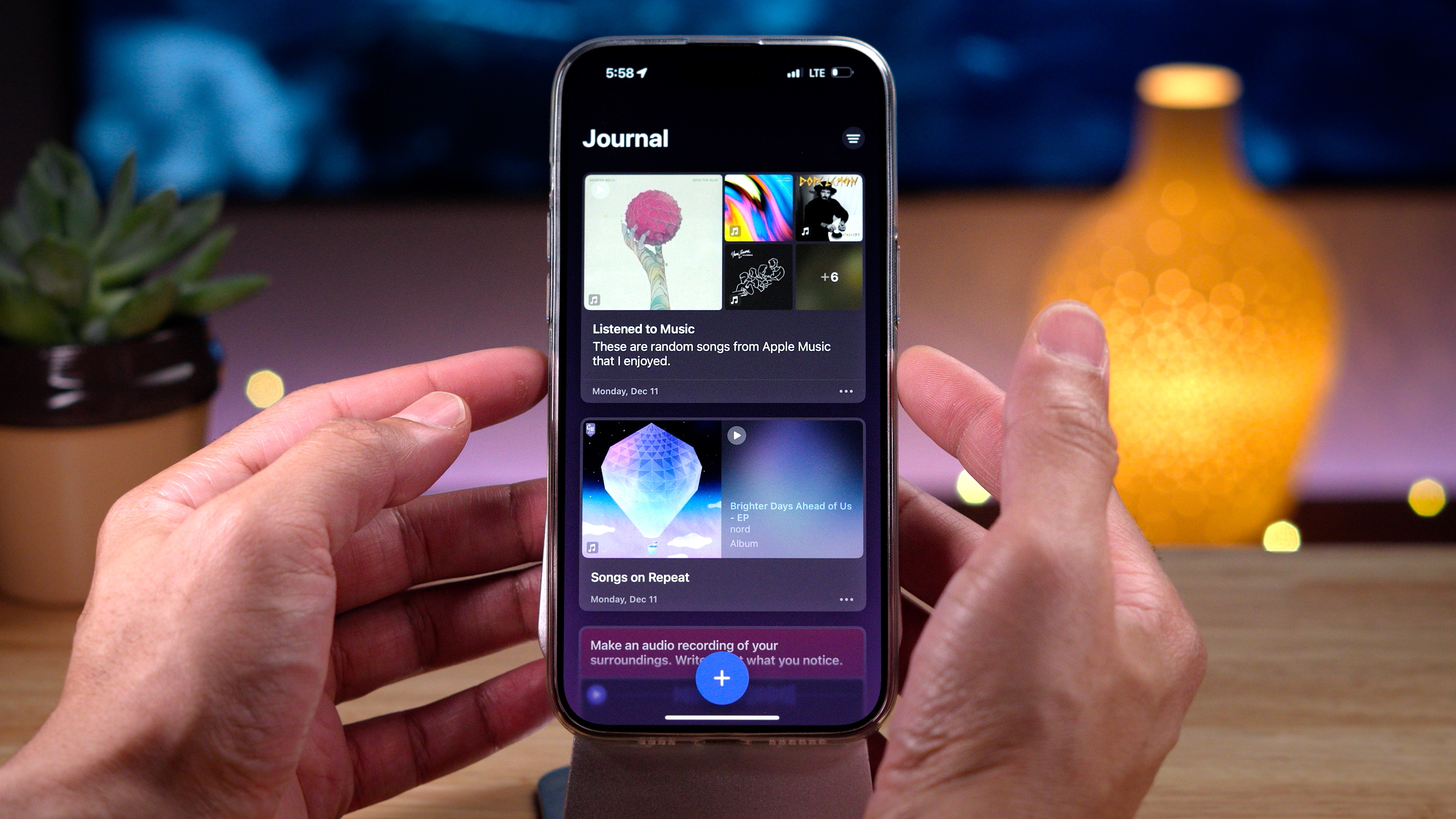 The Journal app in iOS 17.2