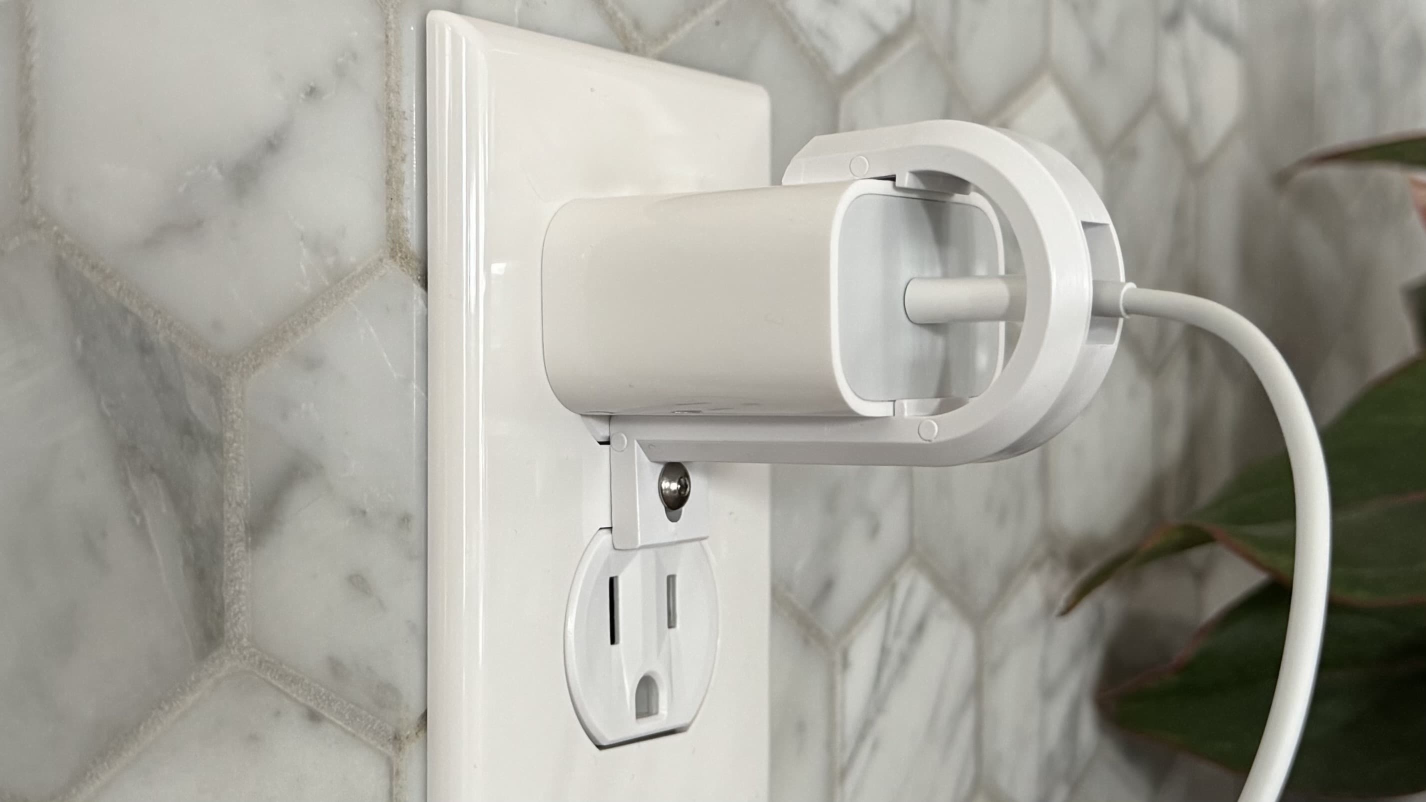 Lock Socket for iPhone charger installed