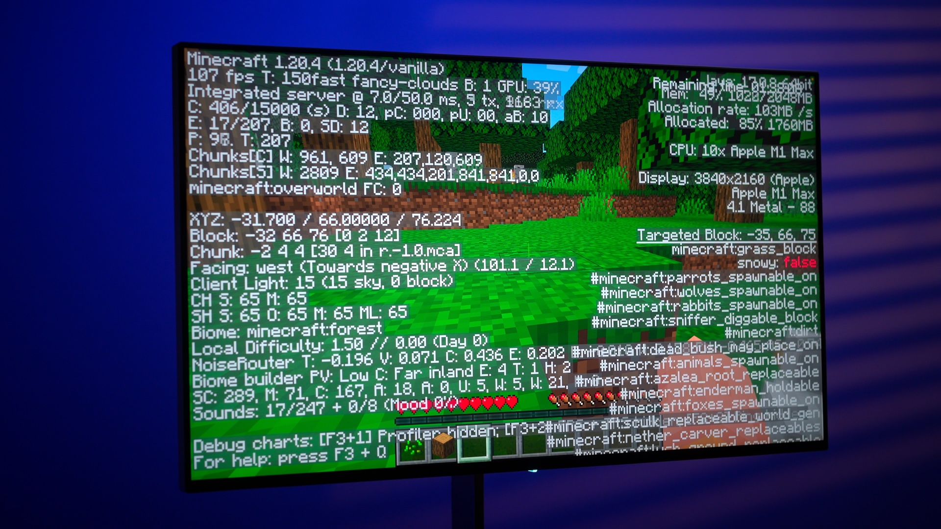 Minecraft on Dough Spectrum One