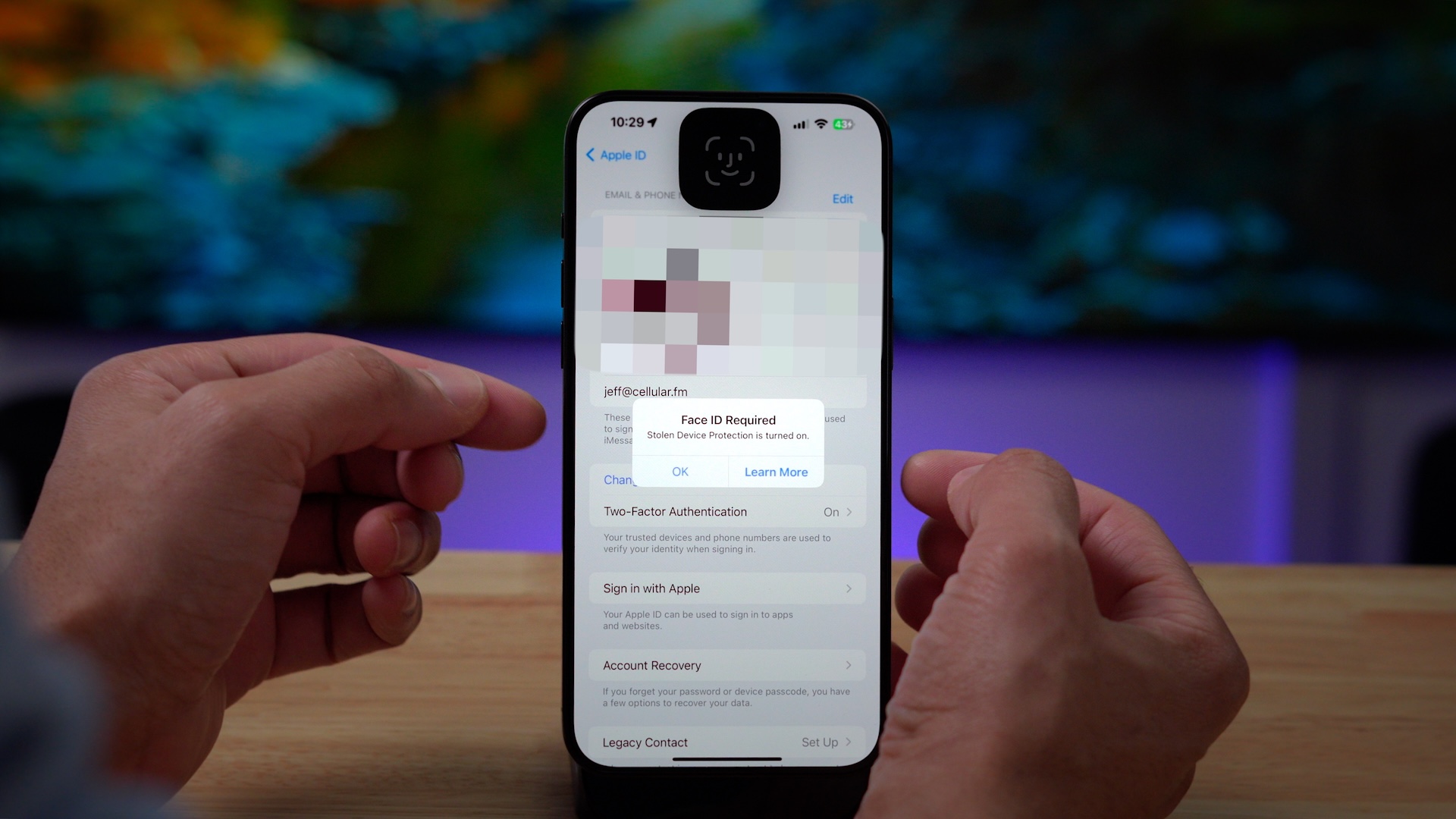 iOS 17.3 Stolen Device Protection - Face ID Required