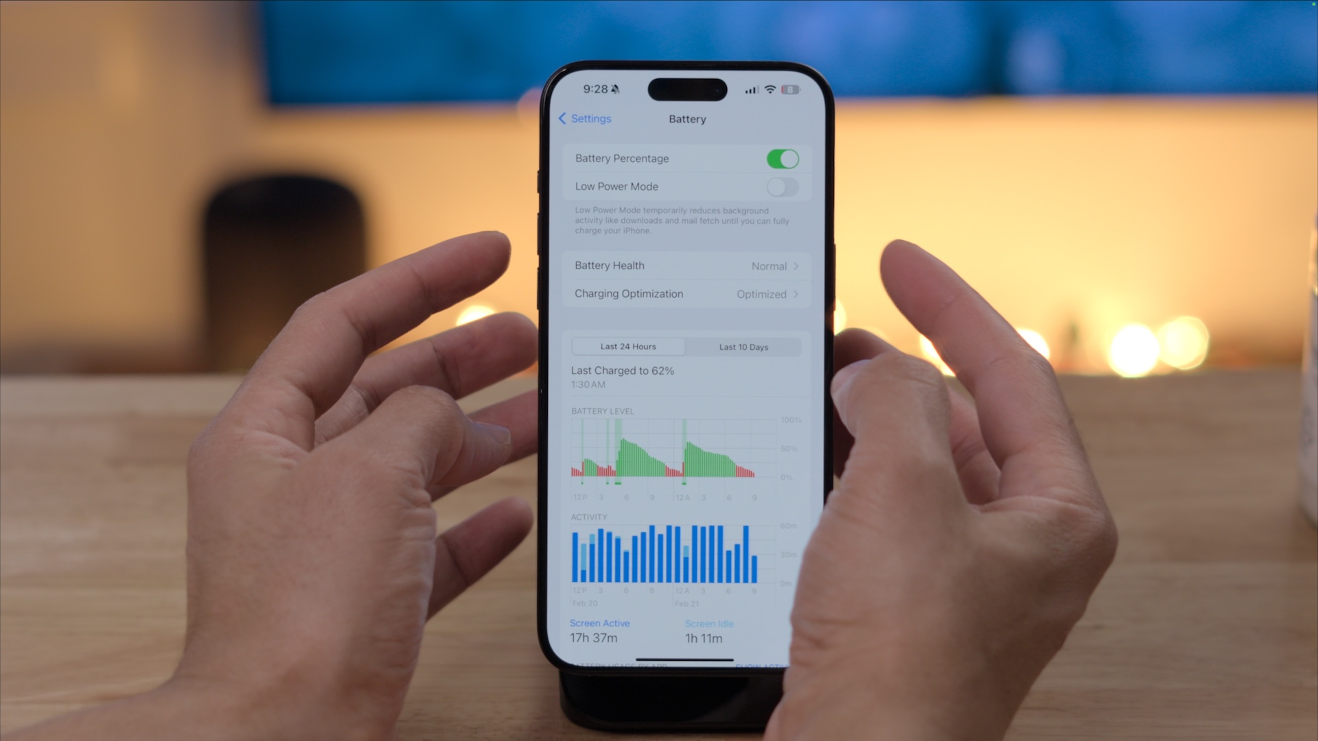 iOS 17.4 Battery Settings