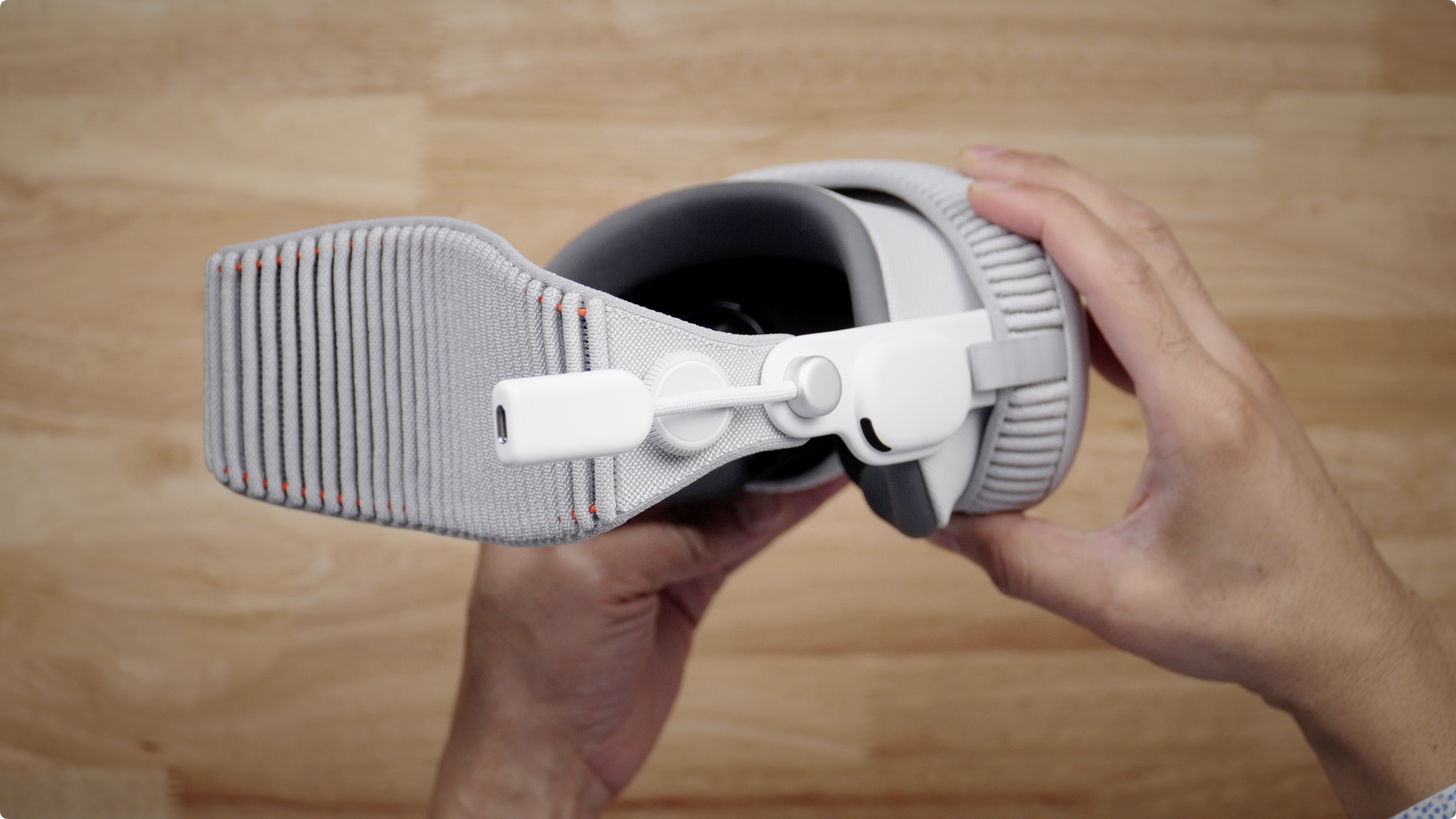 Apple Vision Pro Developer Strap installed