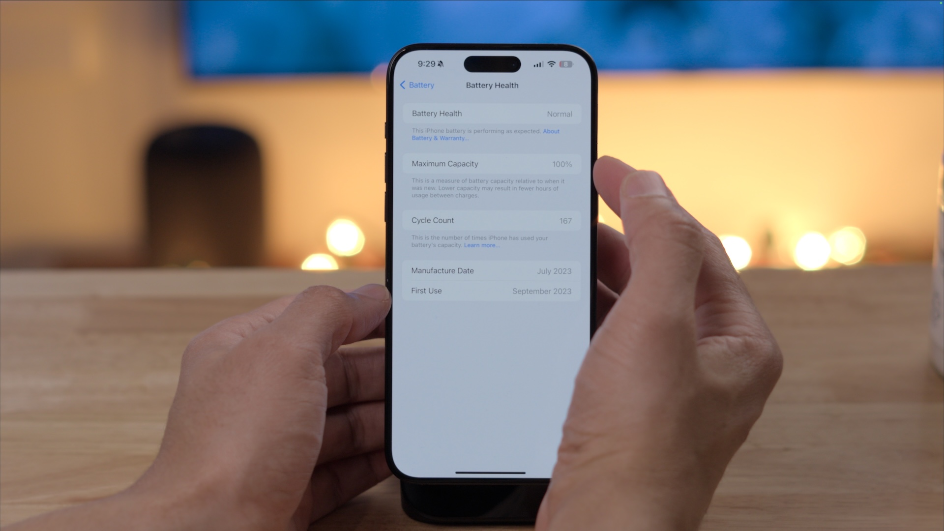iOS 17.4 Battery Health
