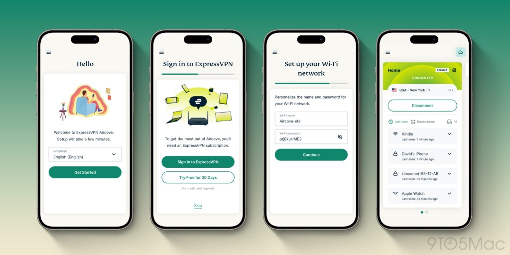 Aircove Go setup and sign in