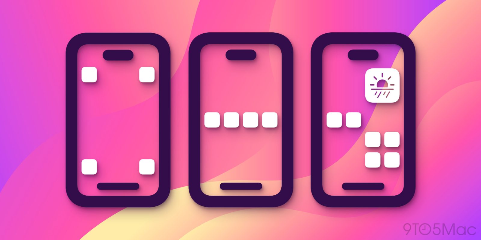 iOS 18 custom app icon layouts