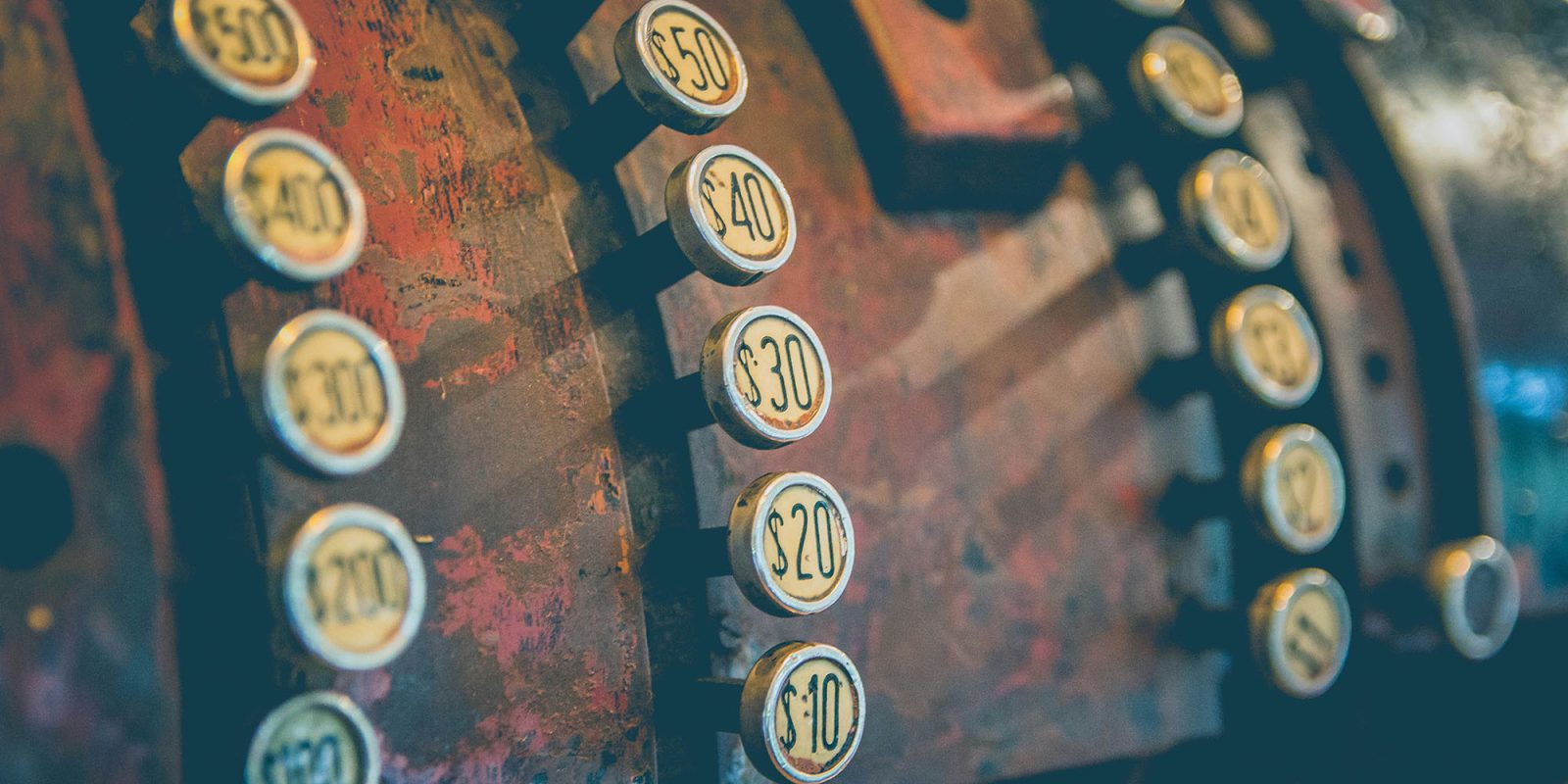 Subscription creep | Old-fashioned till