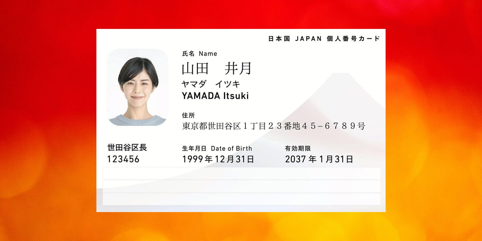 Japan's Individual Number Card