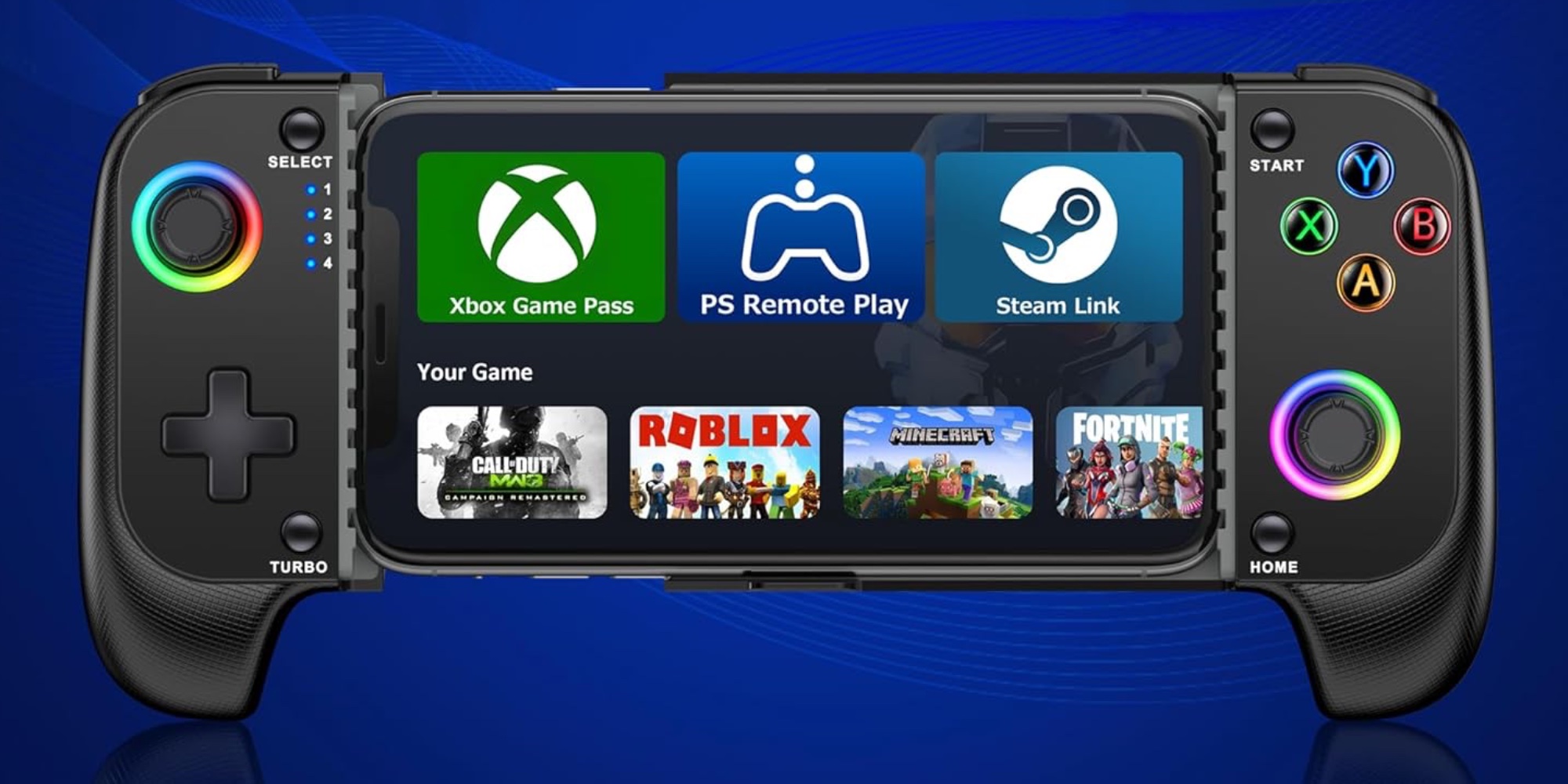 RGB mobile iPhone game controller