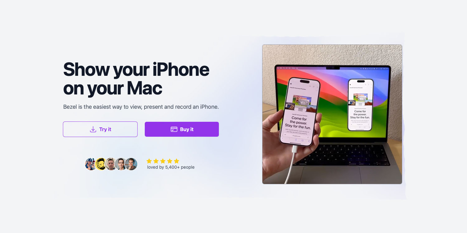 Apps Sherlocked by Apple include Bezel (shown)
