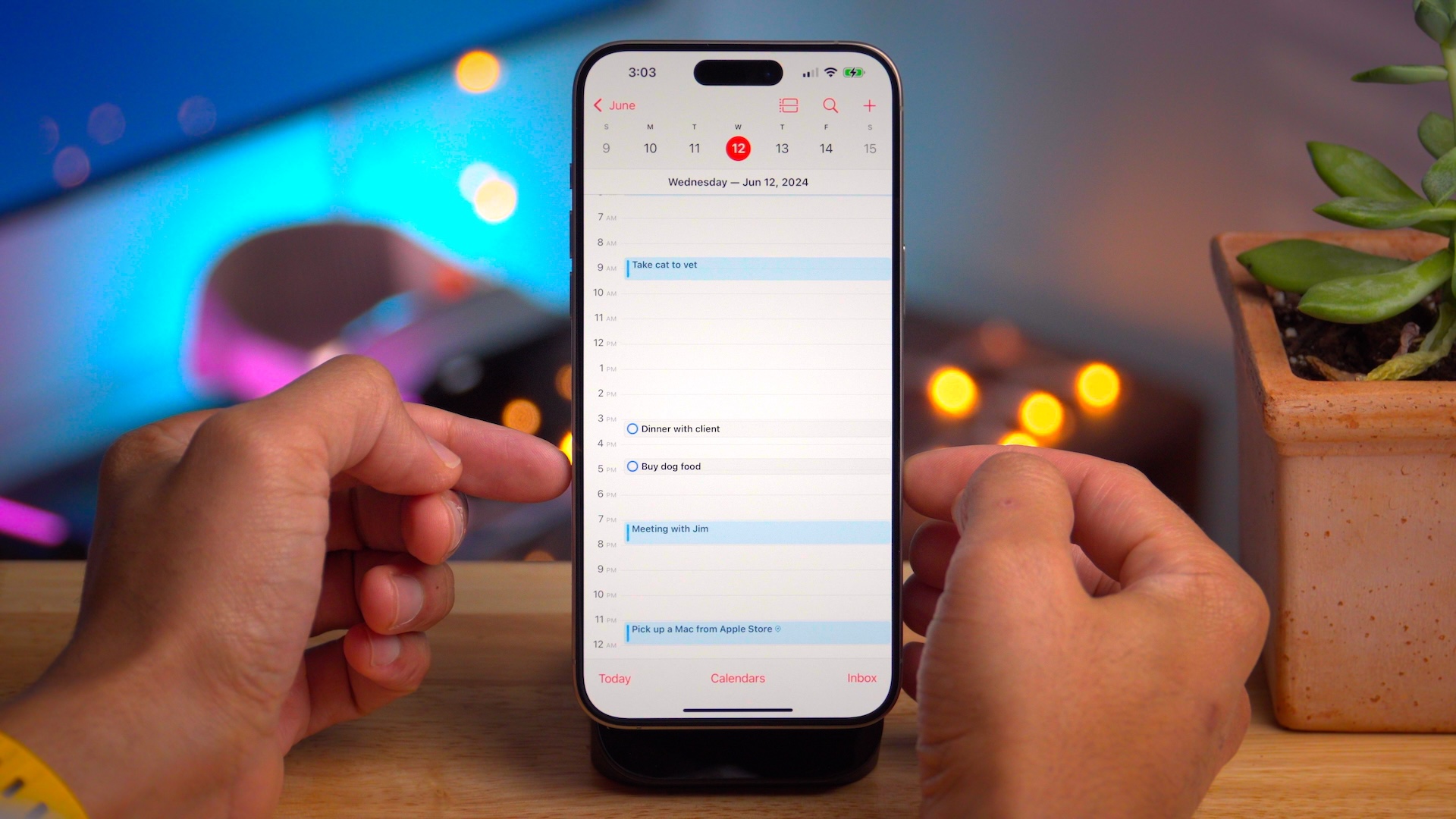 Reminders in the Calendar app iOS 18