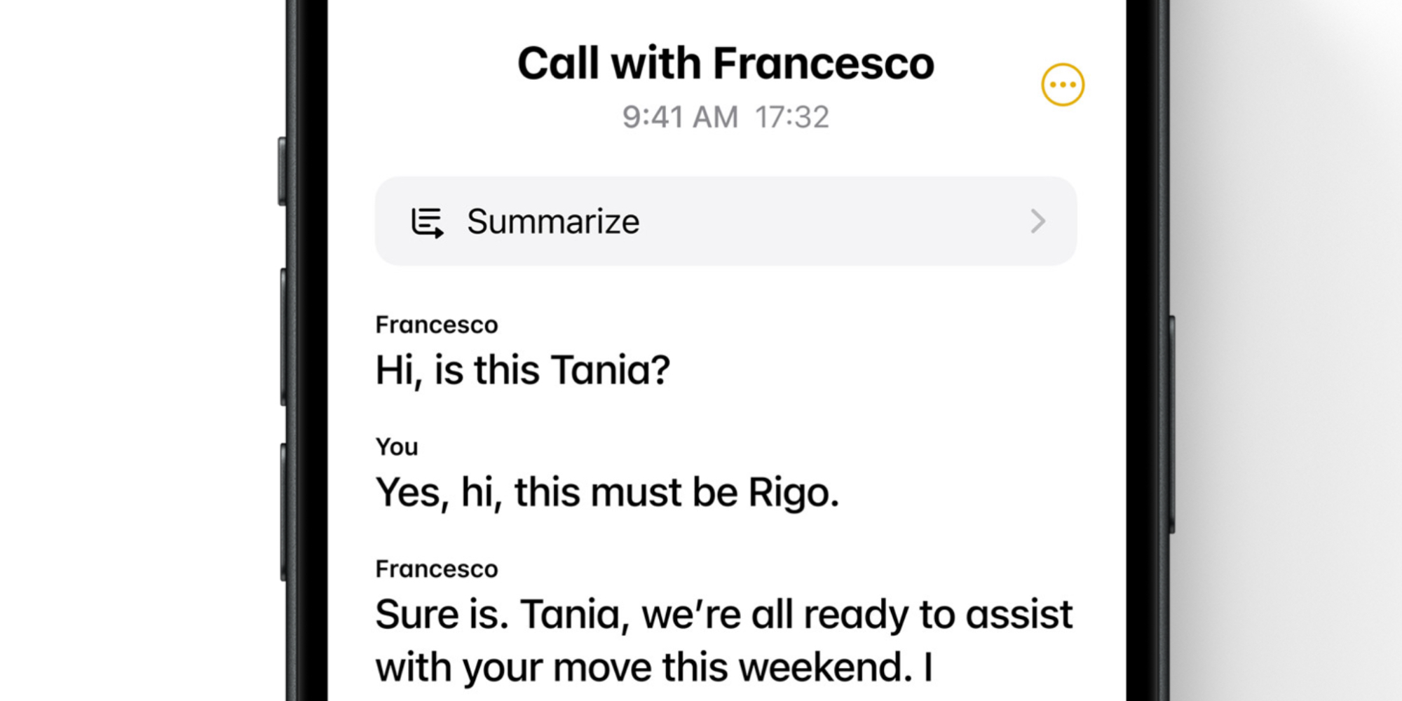 Apple Notes audio transcripts