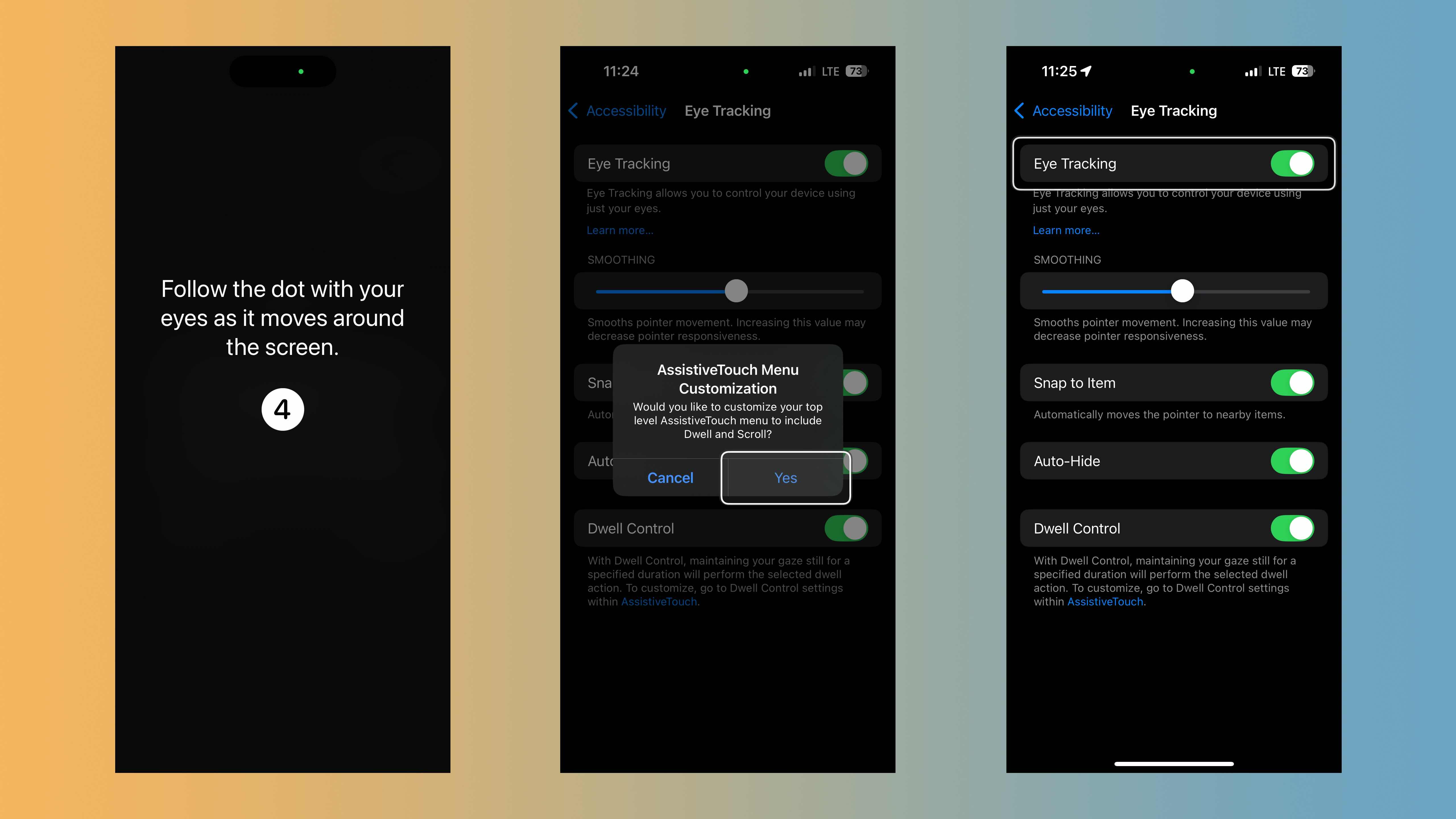 turn on iPhone Eye Tracking how to 2