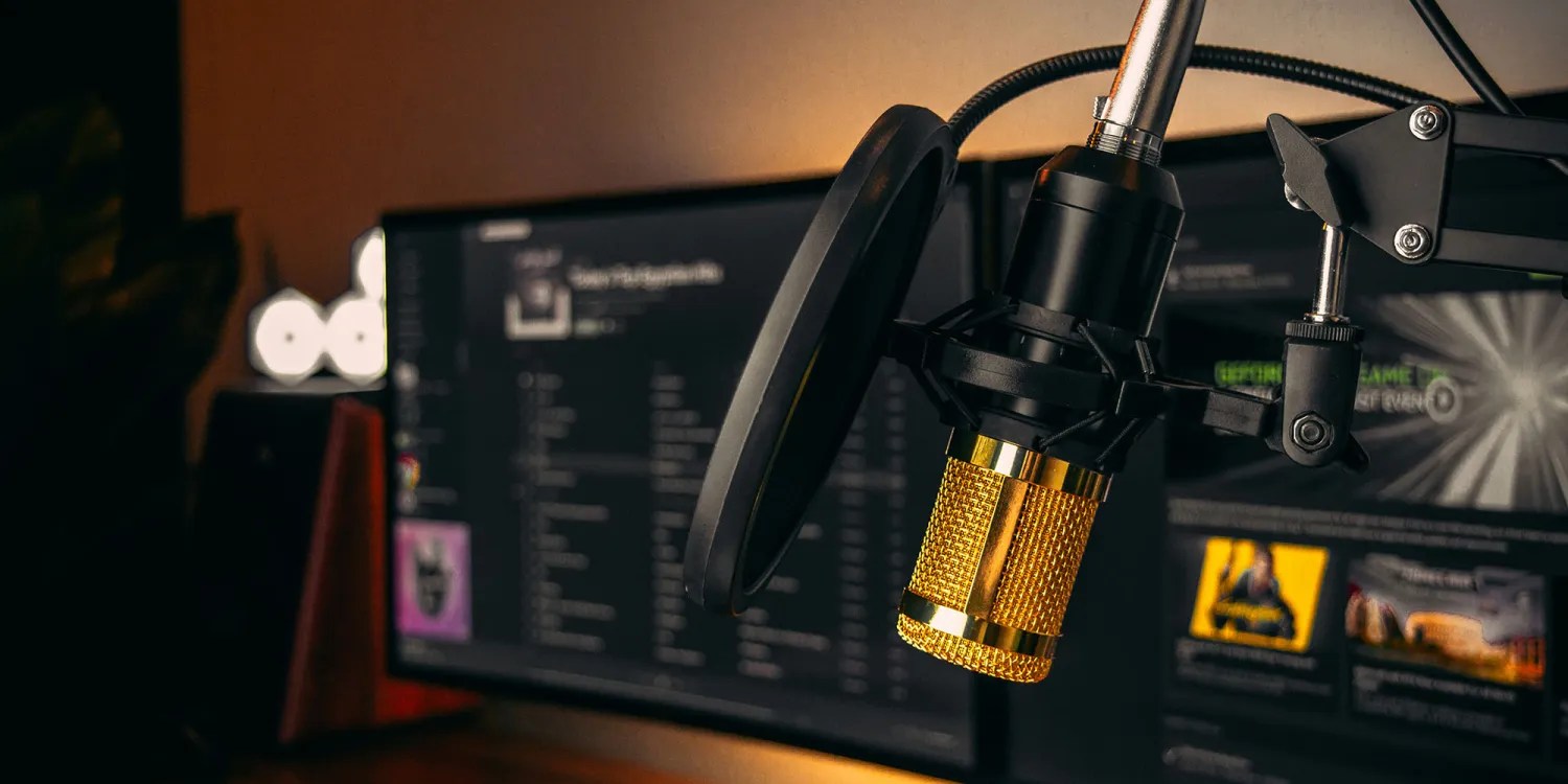 Podcasting getting tougher | Desktop recording setup shown