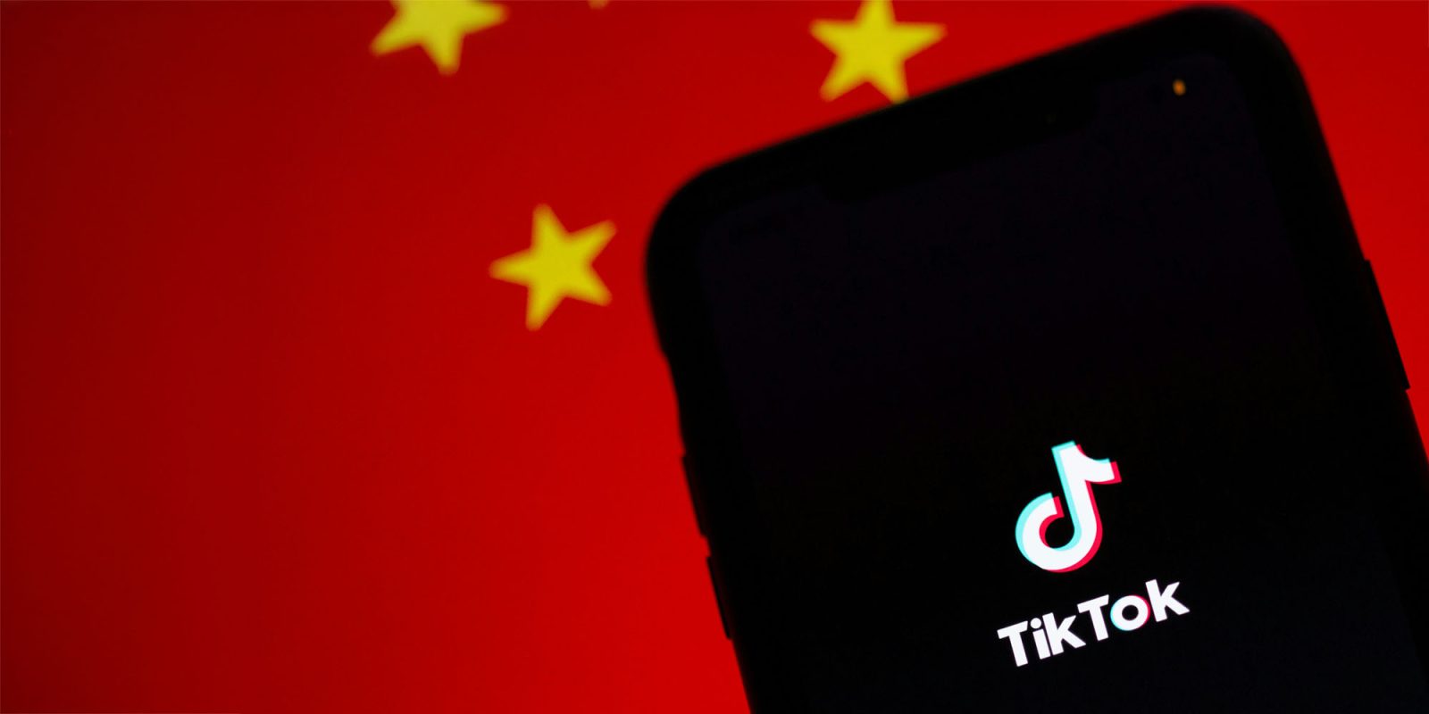 TikTok collected sensitive user data | App shown against Chinese flag
