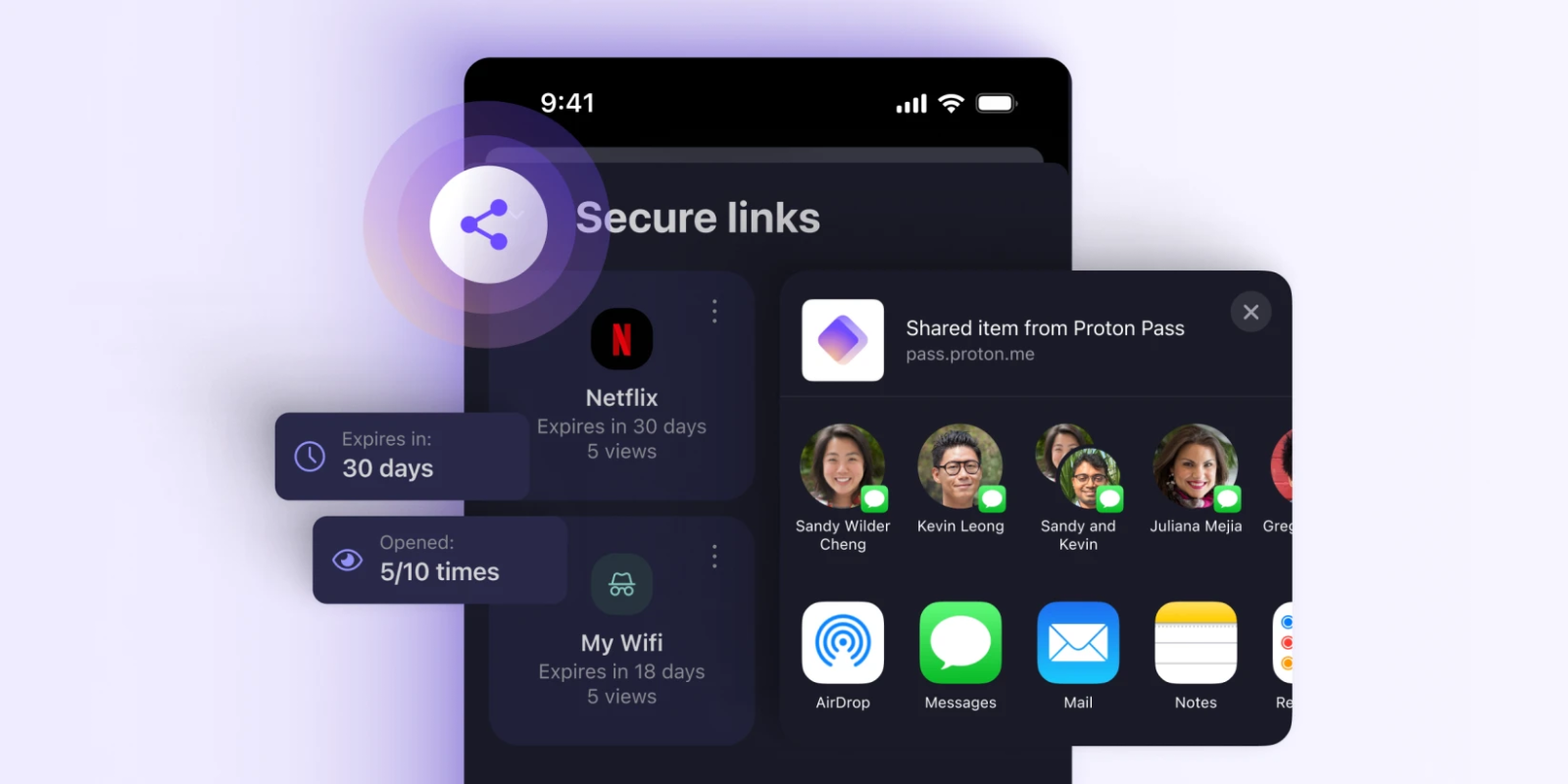 Proton Pass Secure Links